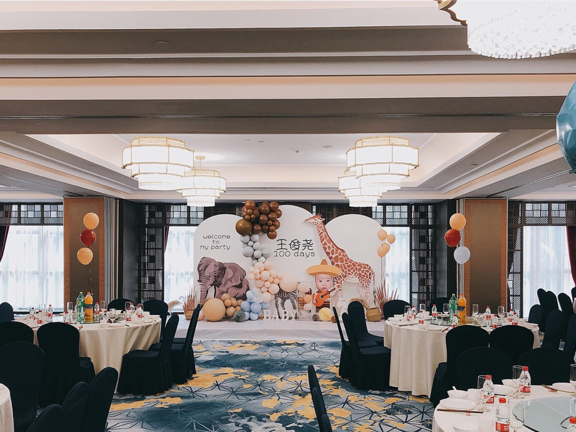 高性价比可爱宝宝宴布置萌宝生日宴布置