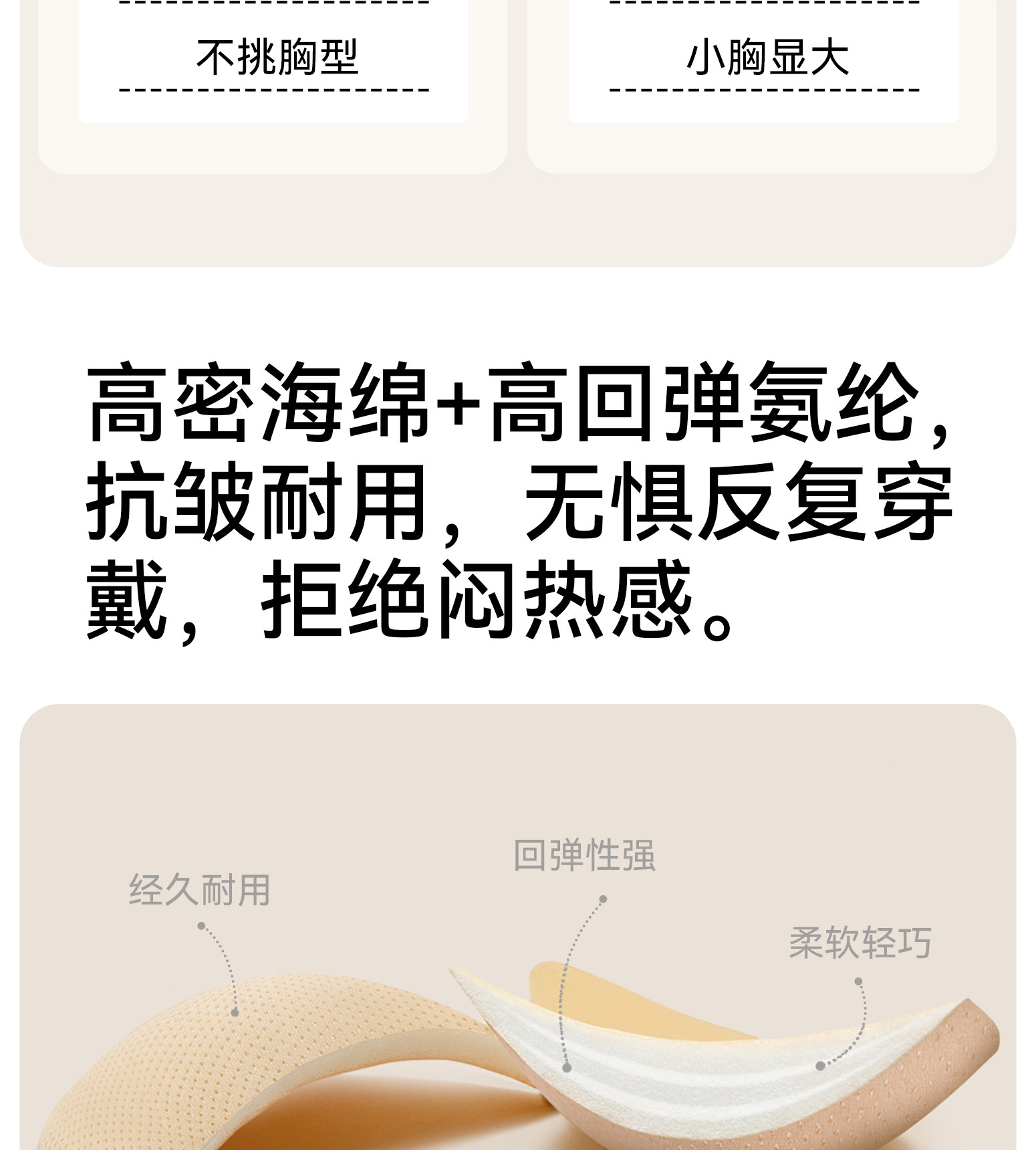 胸贴女婚纱用聚拢上托胸罩隐形无肩带内衣小胸显大硅胶乳贴