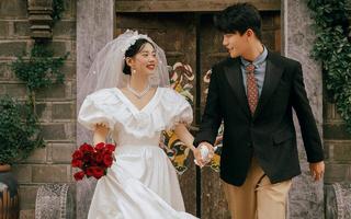 中式喜嫁复古婚纱照🎬90年代电影感