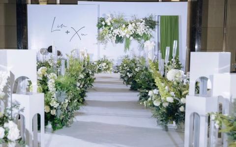 東莞8K大家都說好的極簡白色系婚禮布置