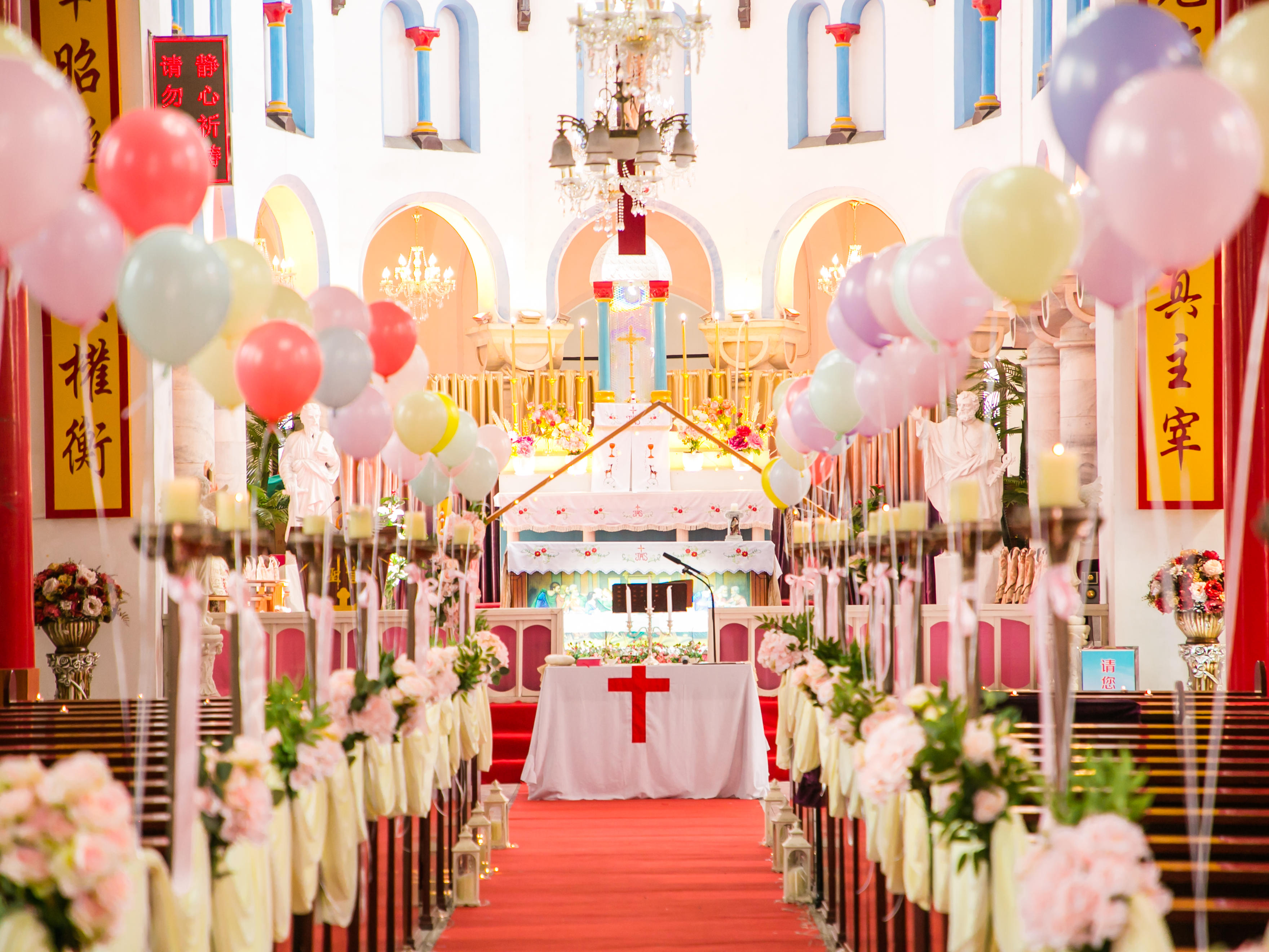 保定天主教堂婚礼—爱的真谛套系，送水中取戒仪式