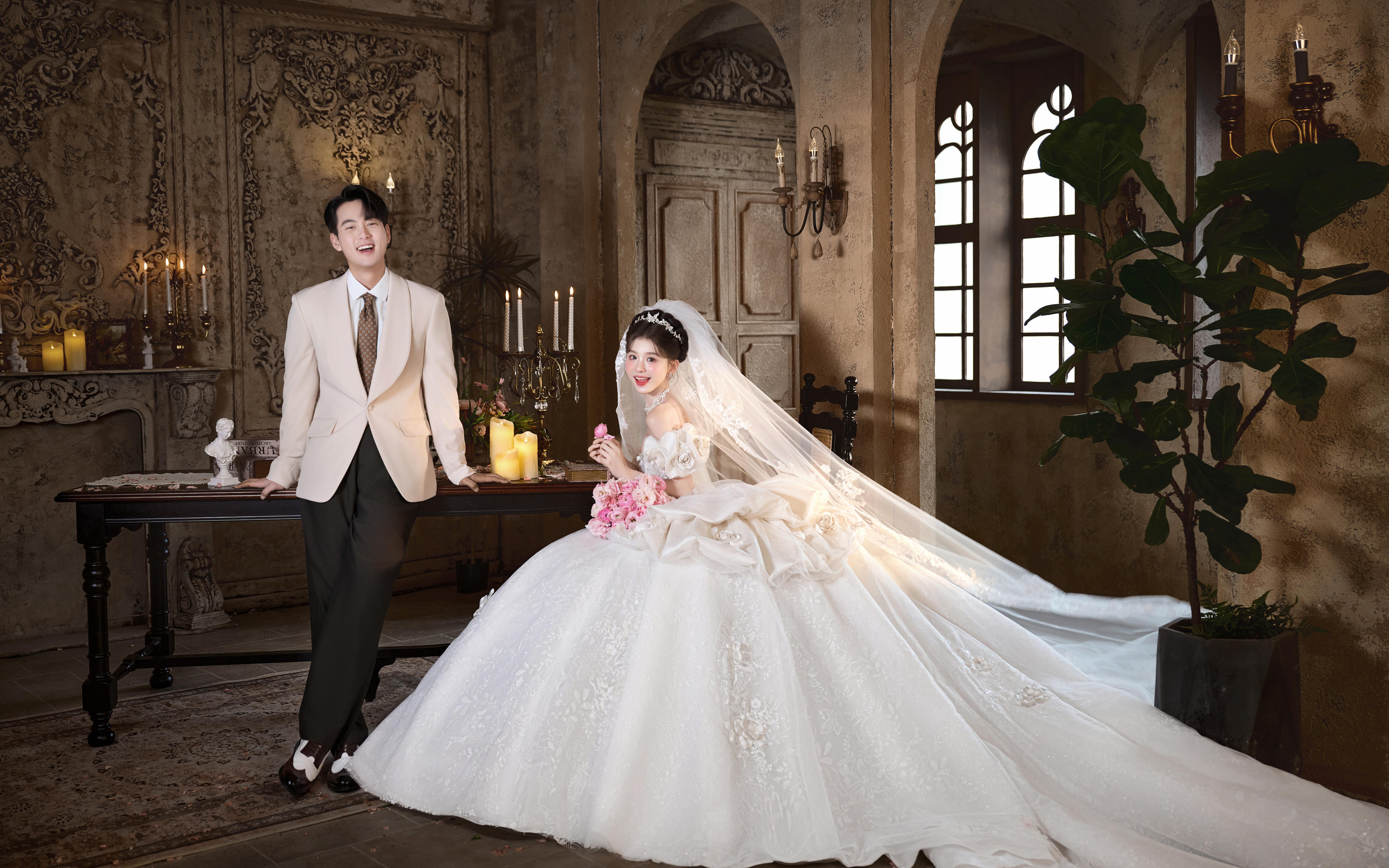 【黛西的舞曲】成都室內(nèi)實(shí)景主紗婚紗照仙爆了