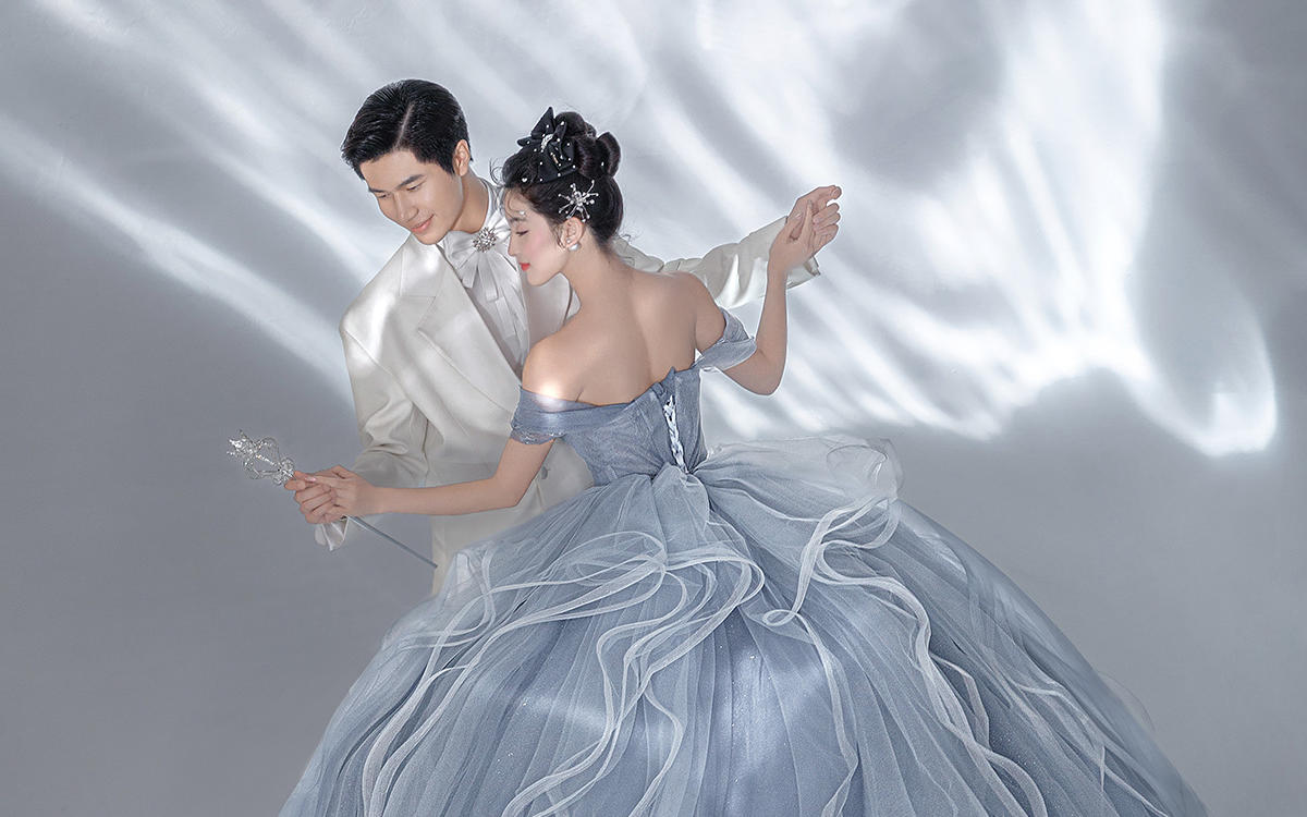 光影婚纱照｜美到发光的蓝色系婚纱照