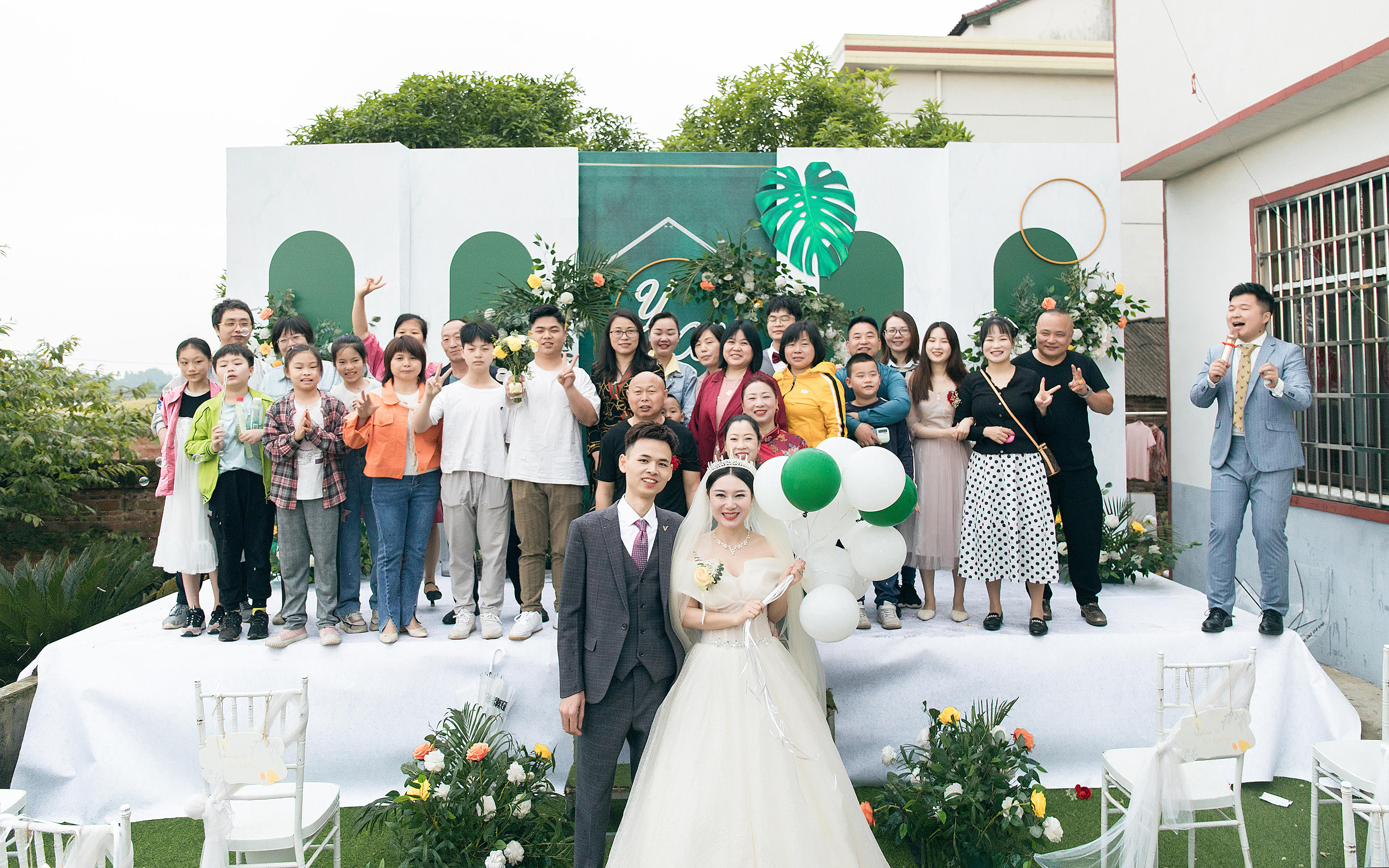 户外婚礼   清新黄+白绿系