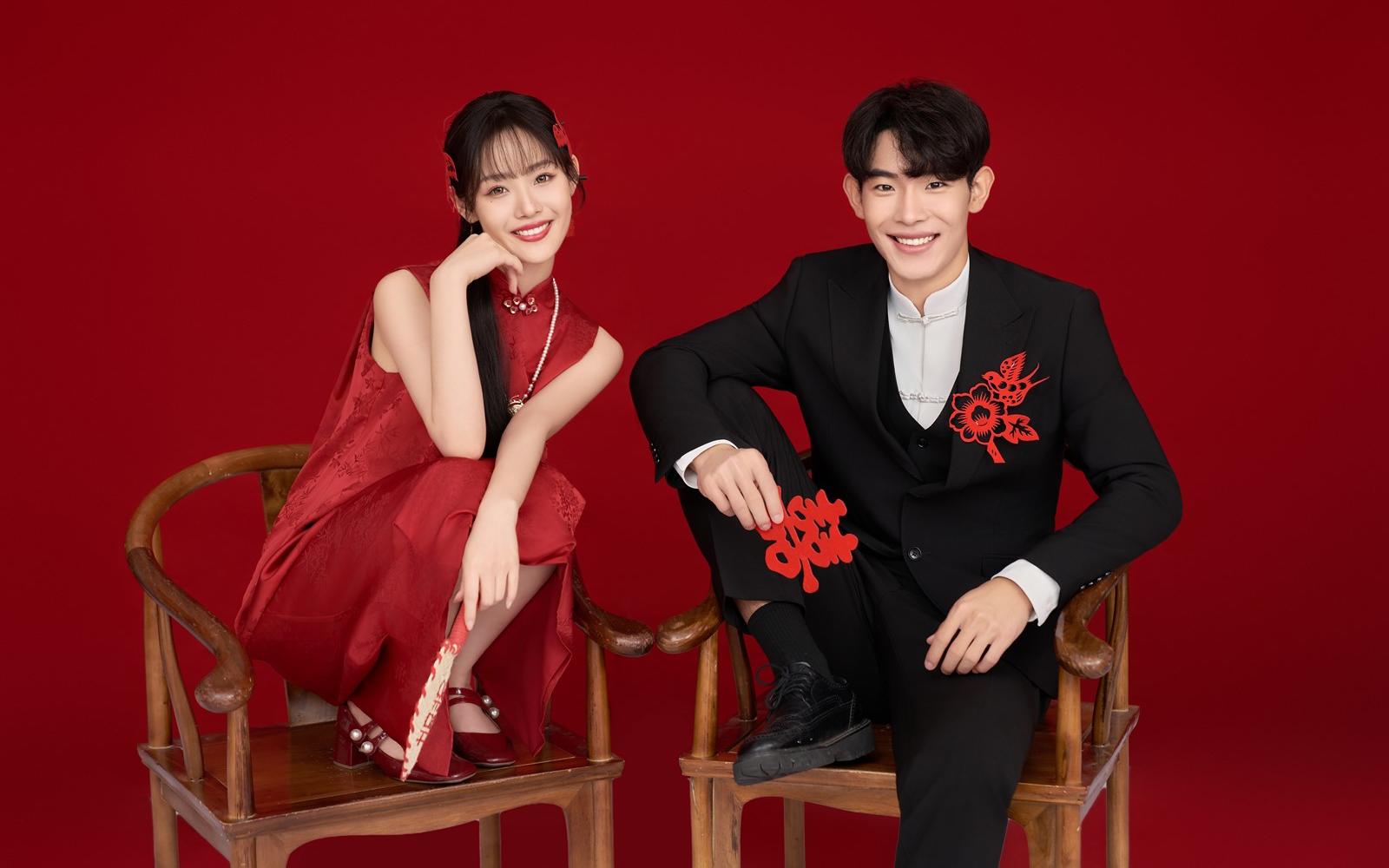 全家人都在磕的喜嫁婚纱照超甜元气满满