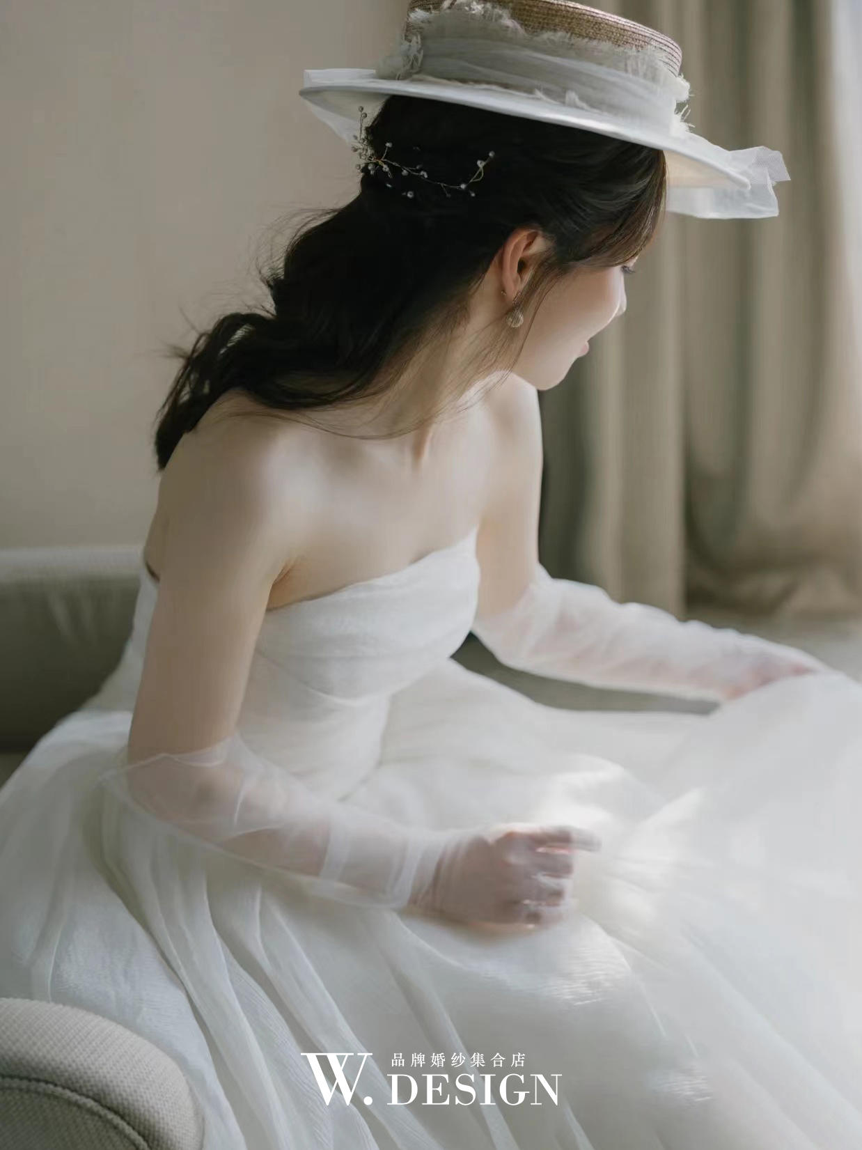 Verawang婚纱高定鱼尾