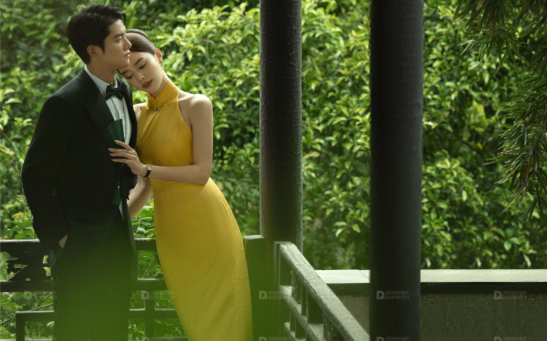 旗袍婚纱照尽显温婉含蓄的美，太好看了！