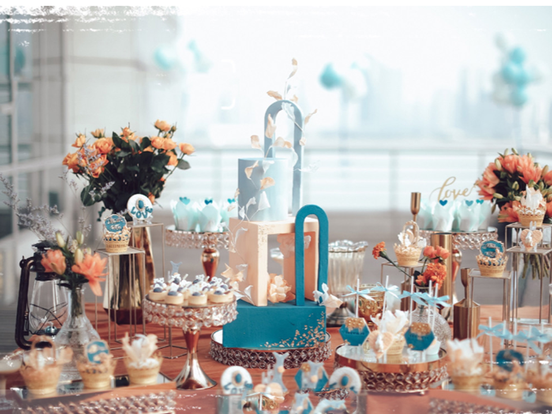 （西元视觉）莫兰迪撞色轻奢唯美户外婚礼