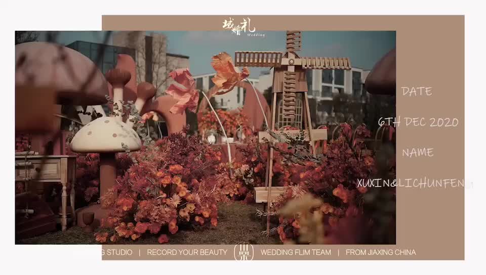 域婚礼丨乌镇露营地童话风婚礼