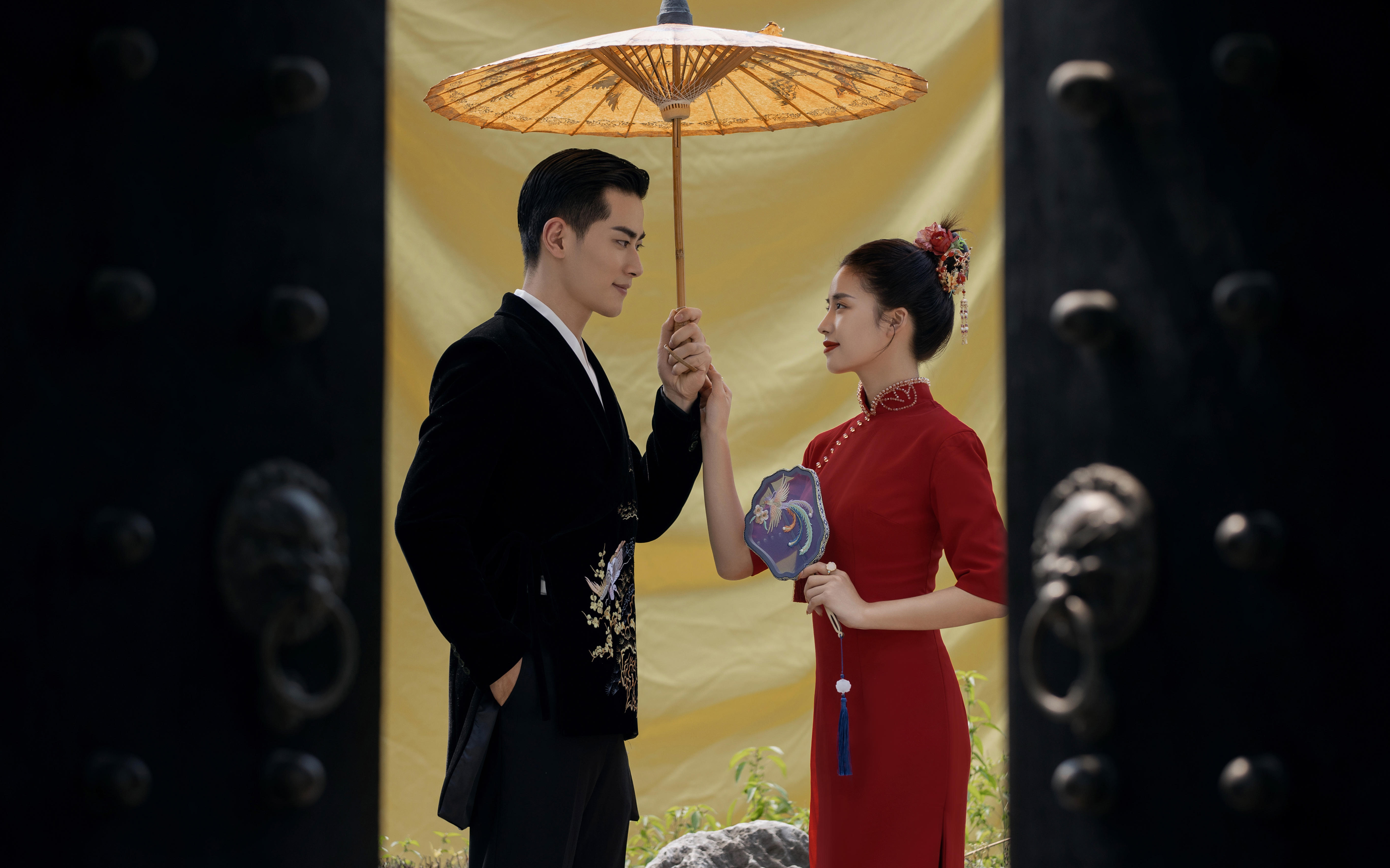 晚照梨花     