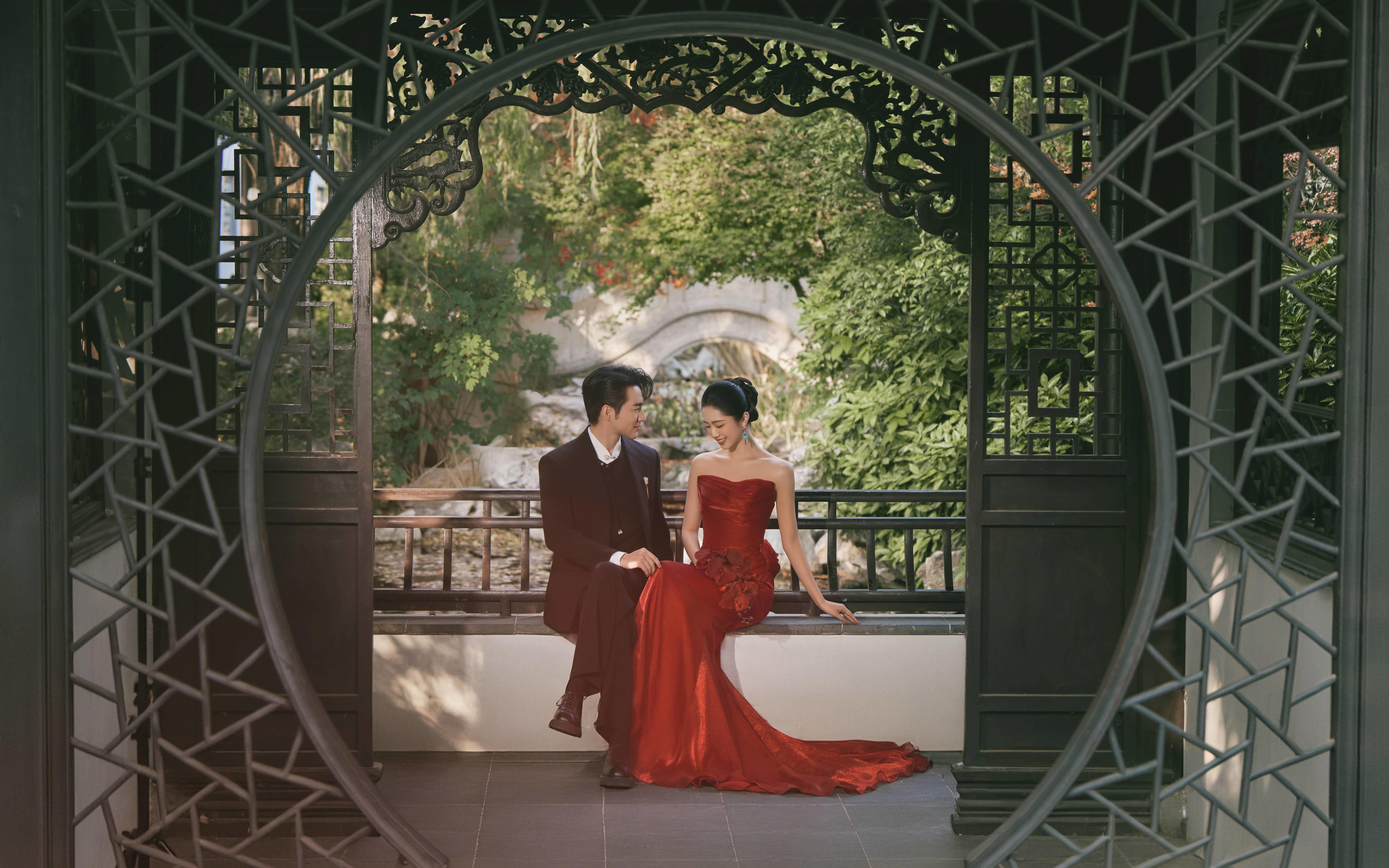 十光堇 | 新中式婚纱照，一窗一窗一佳人