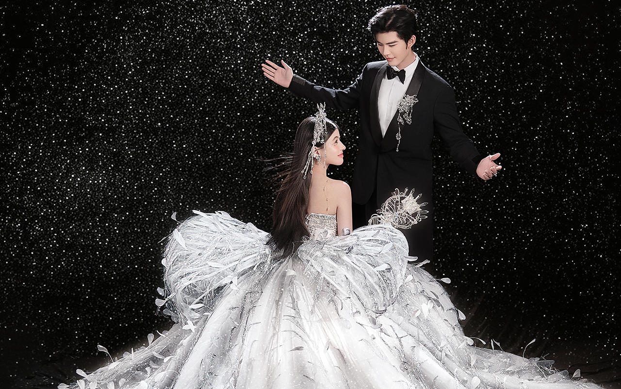 夢幻星河高級感婚紗照