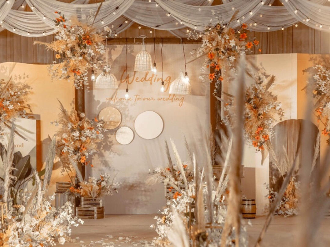 【花诚缘主题婚礼】-美式莫兰迪浅橙色婚礼