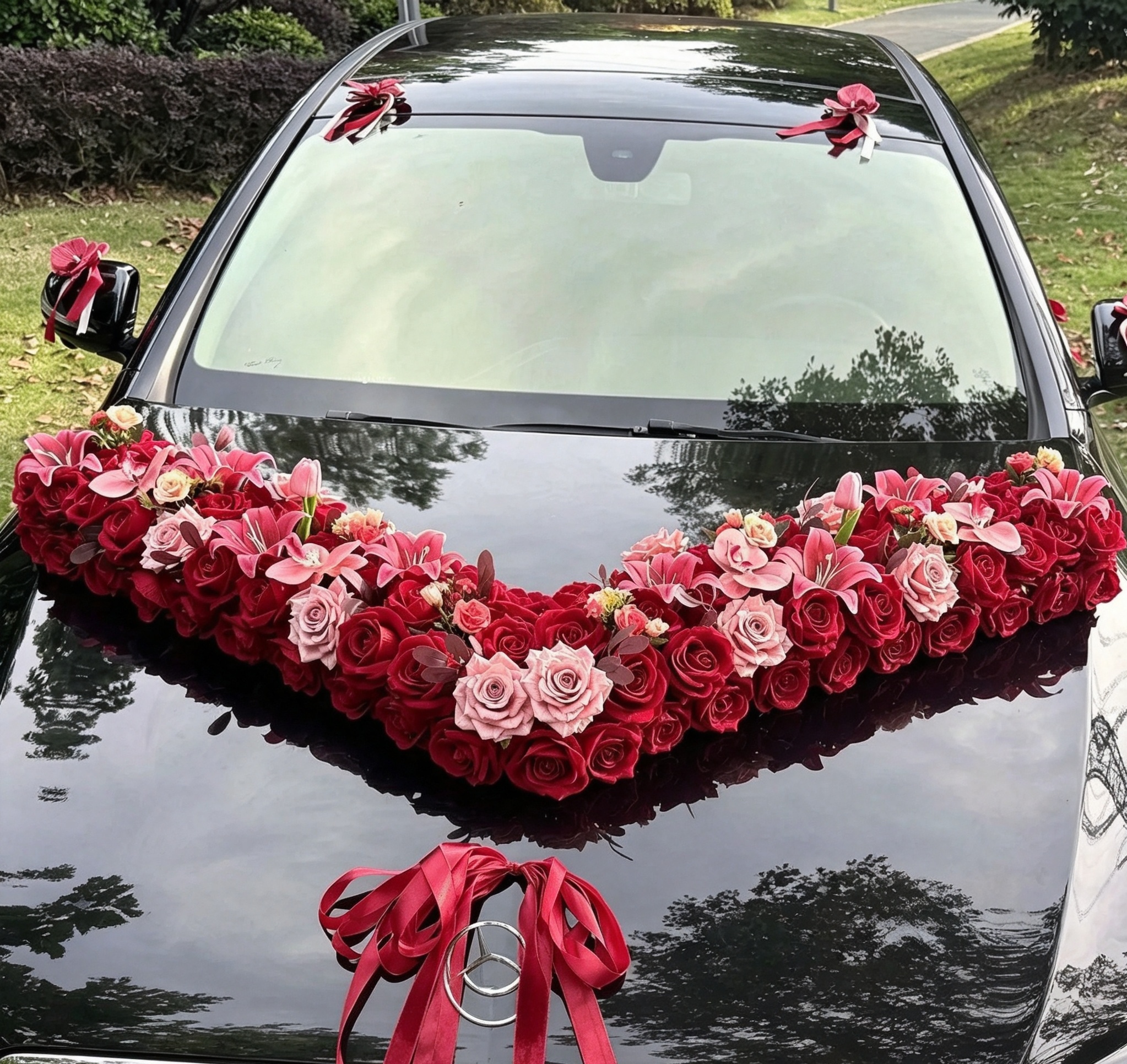 大 V 款主婚车 车头花全套装饰套装