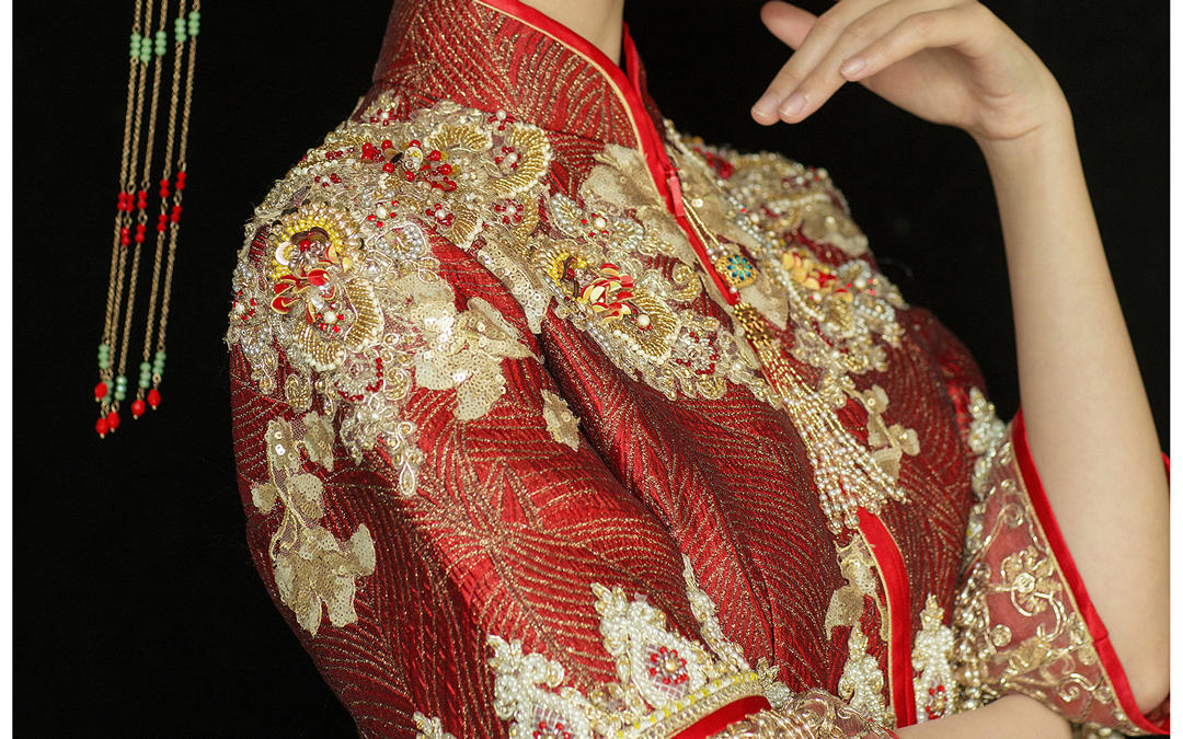 【米亚皇后】出门服首选全手工贴片烫钻串珠马来褂