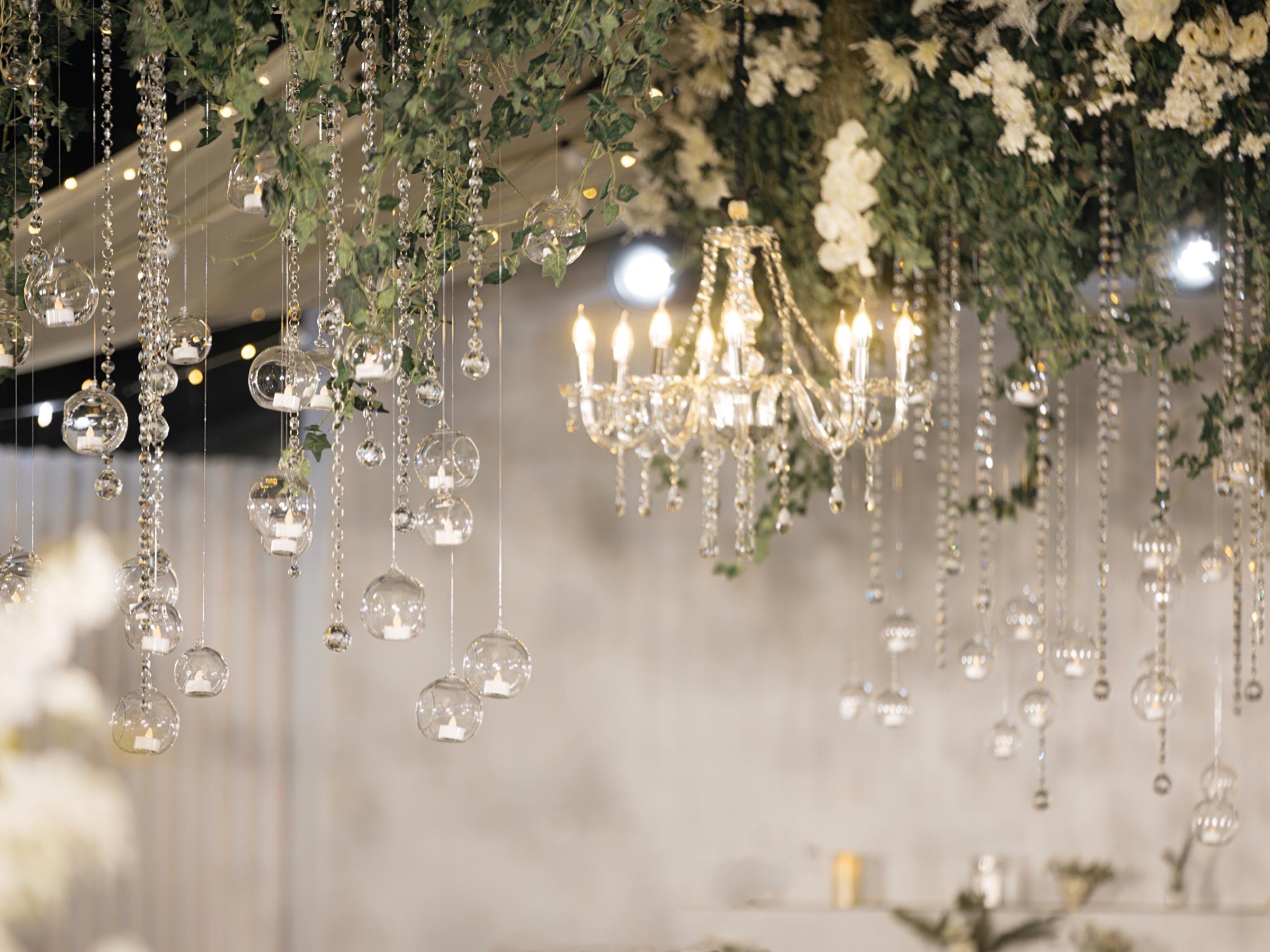 【屿霖婚策】白绿色系鲜花韩式风