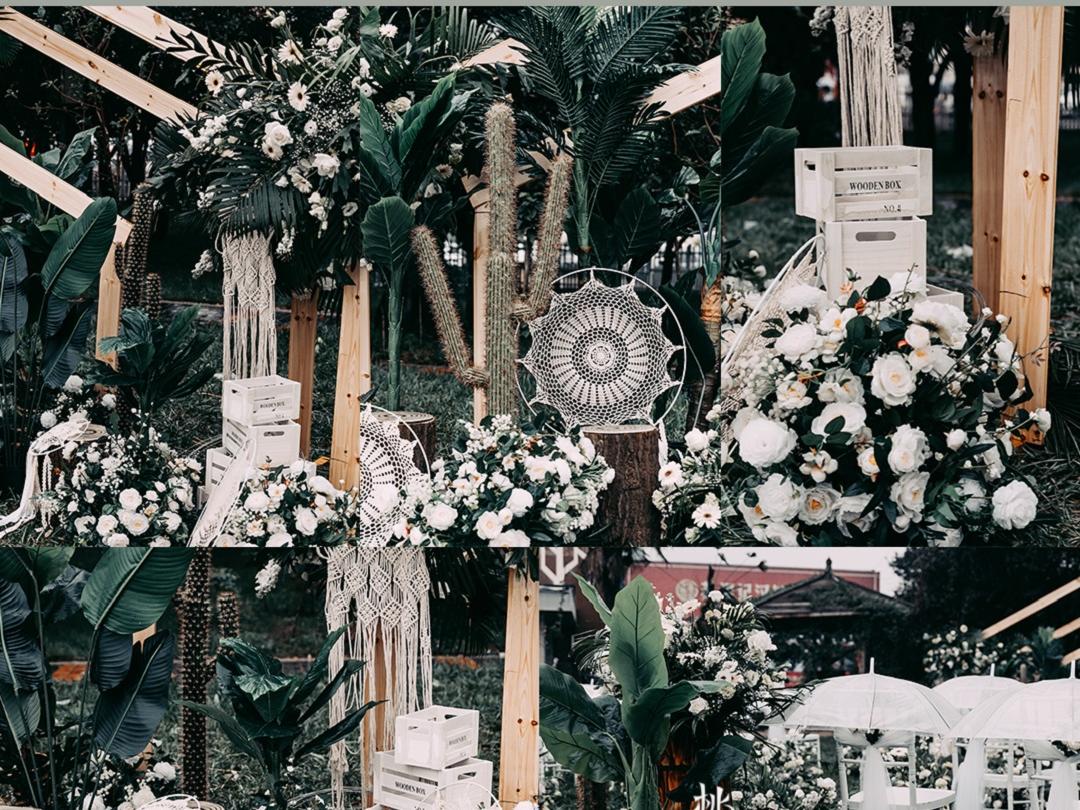 【雾雨】户外婚礼/全场鲜花/含首席四大/