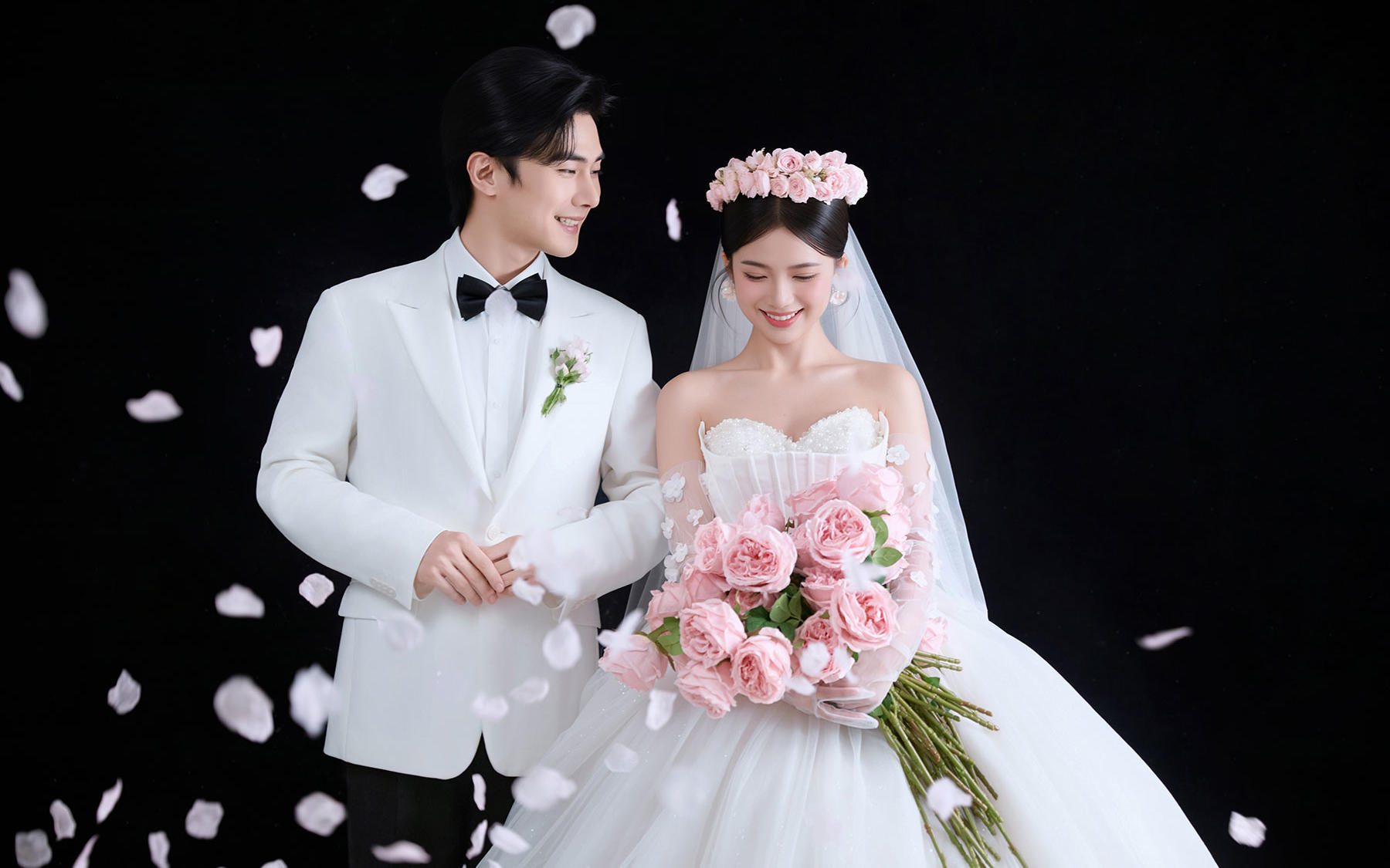 极简高定婚纱照～藏着满屏温柔甜意