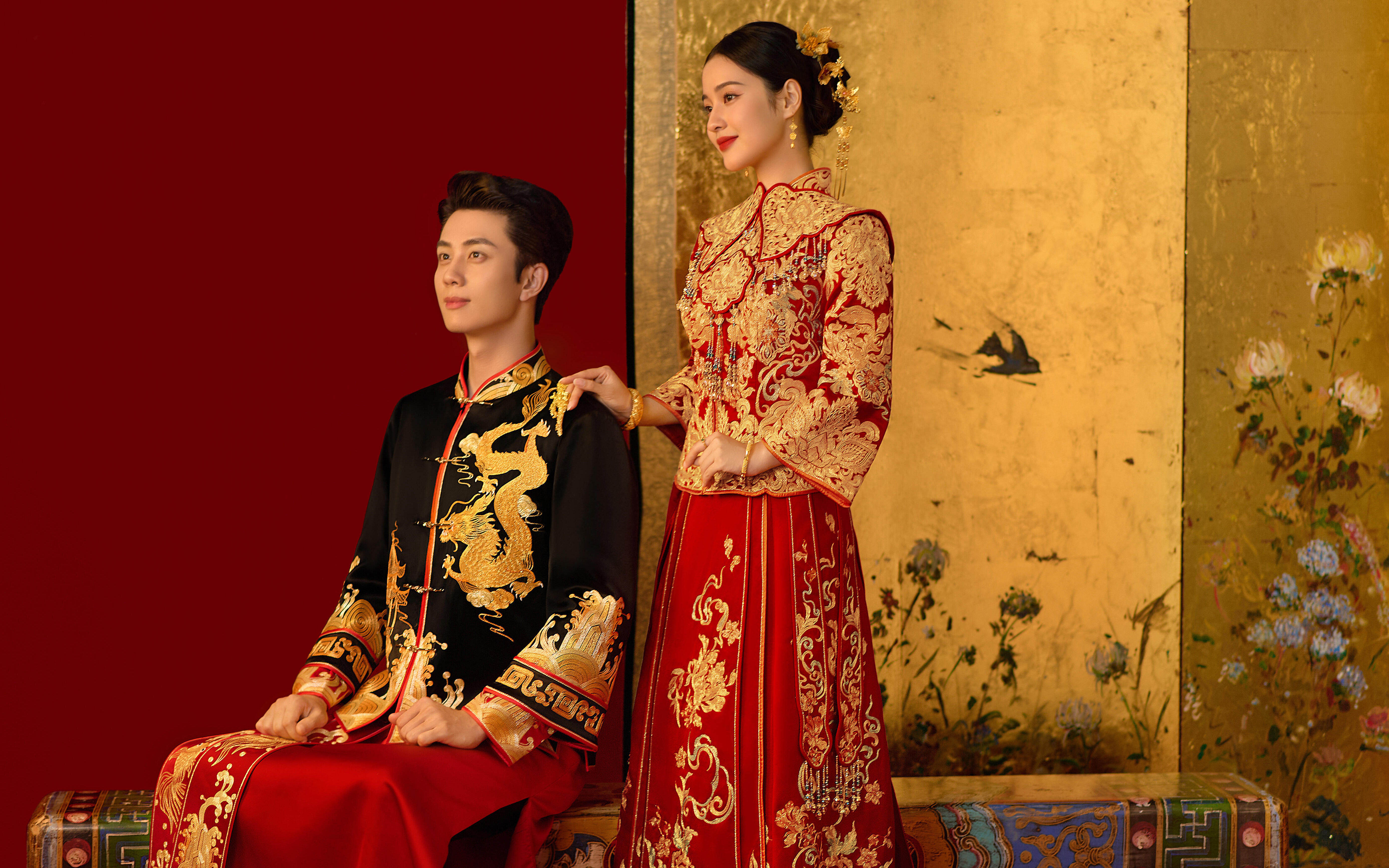 端庄大气新国风真的爱了中式秀禾婚纱照