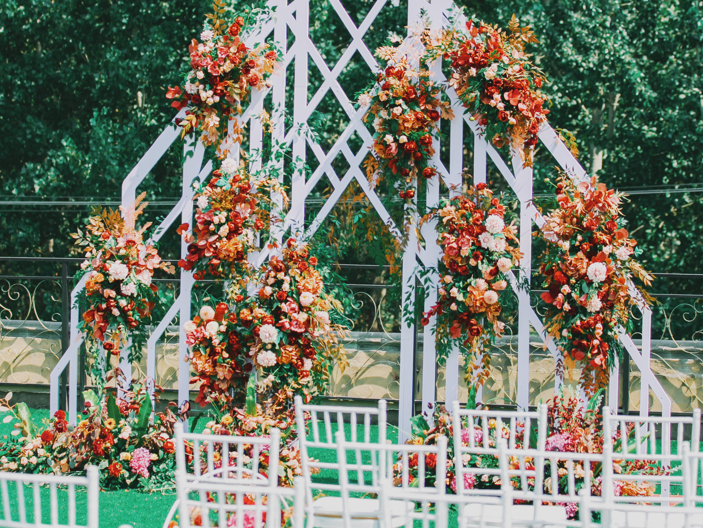 友缘婚礼策划；露台户外婚礼