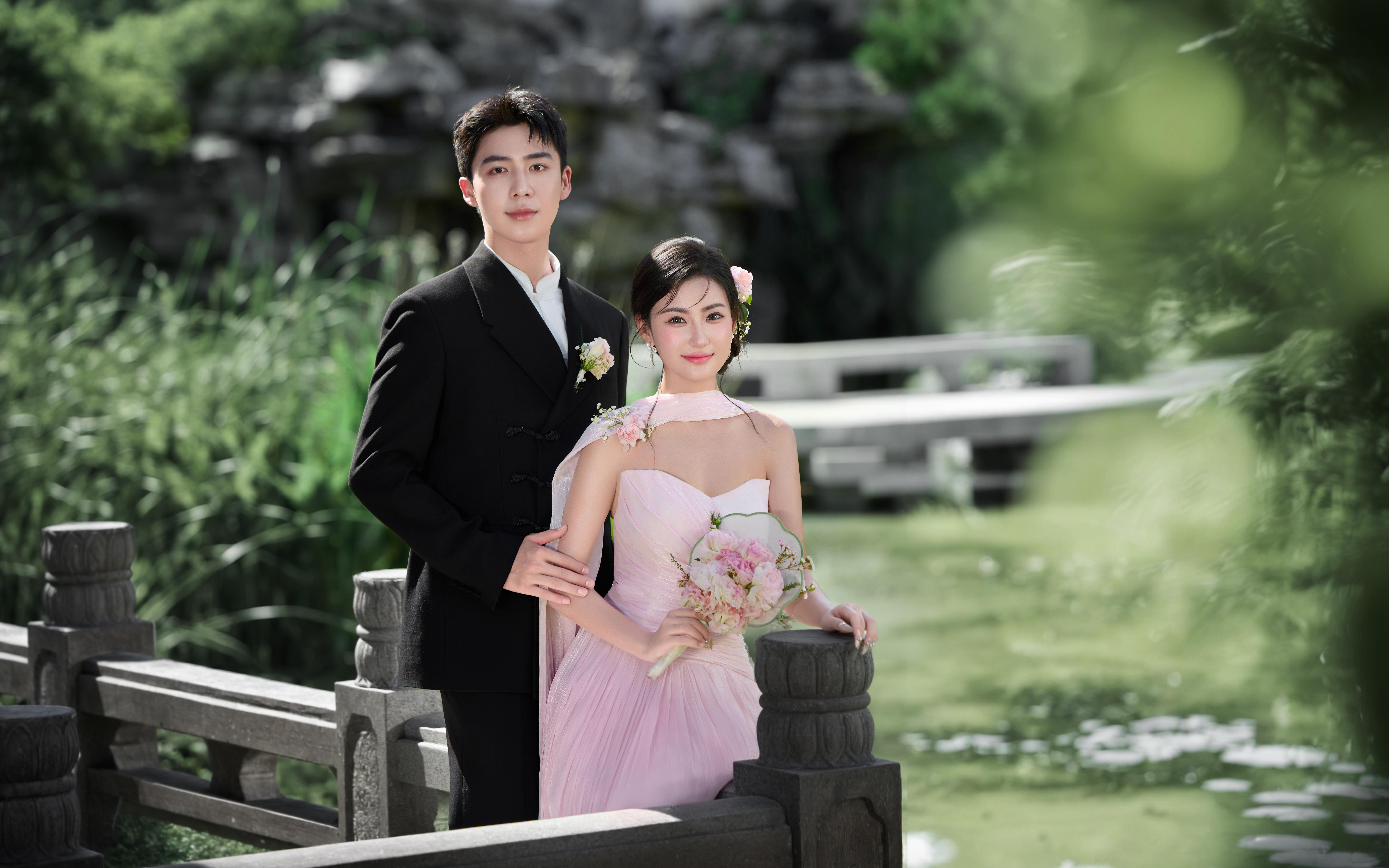 姐妹们❗️婚纱照就选园林新中式😭美死了