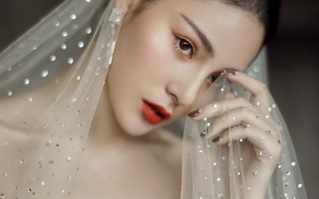 Bridal Queen · 双肩吊带波点鱼尾