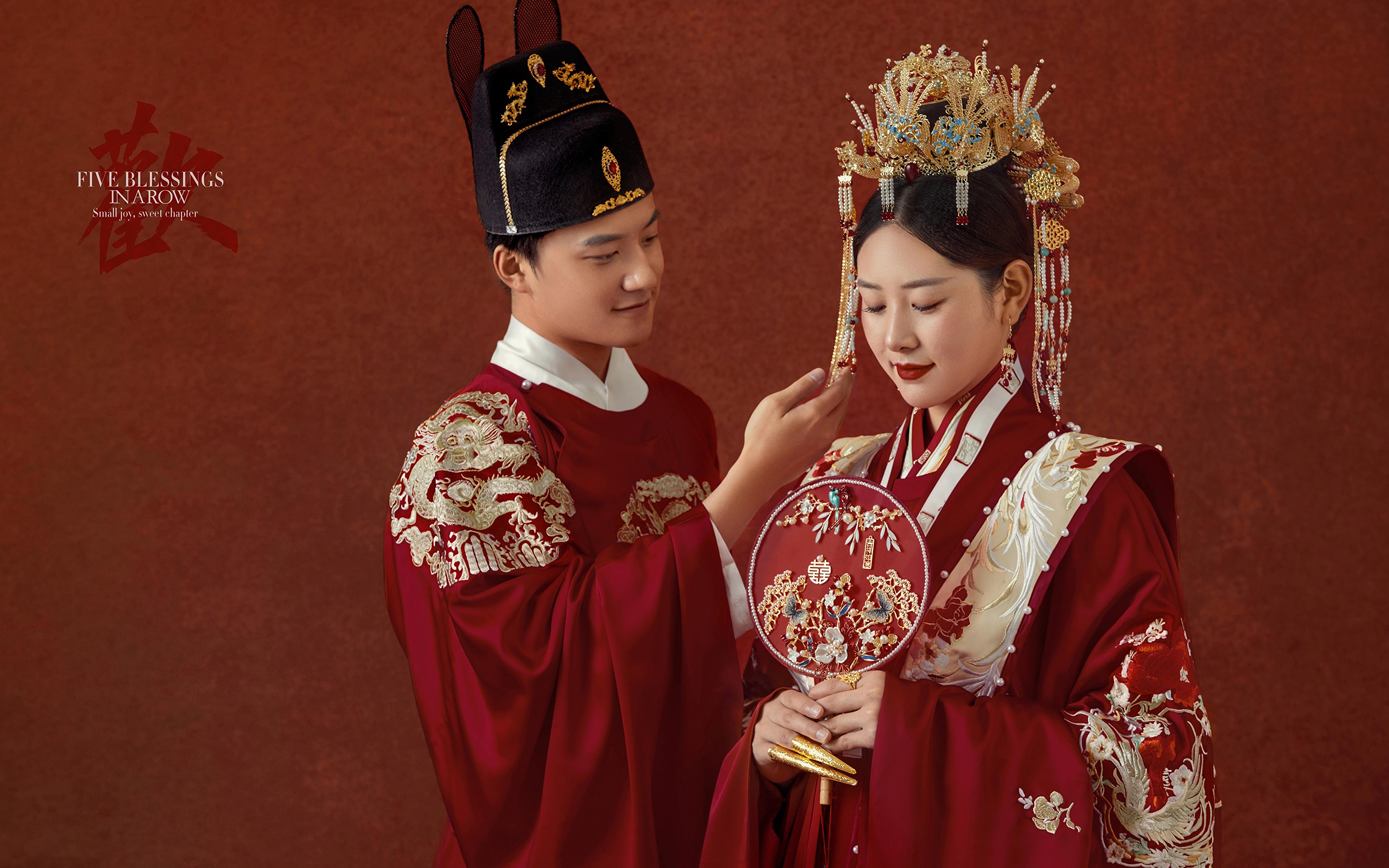 仪式感拉满的中式汉服婚纱照超美
