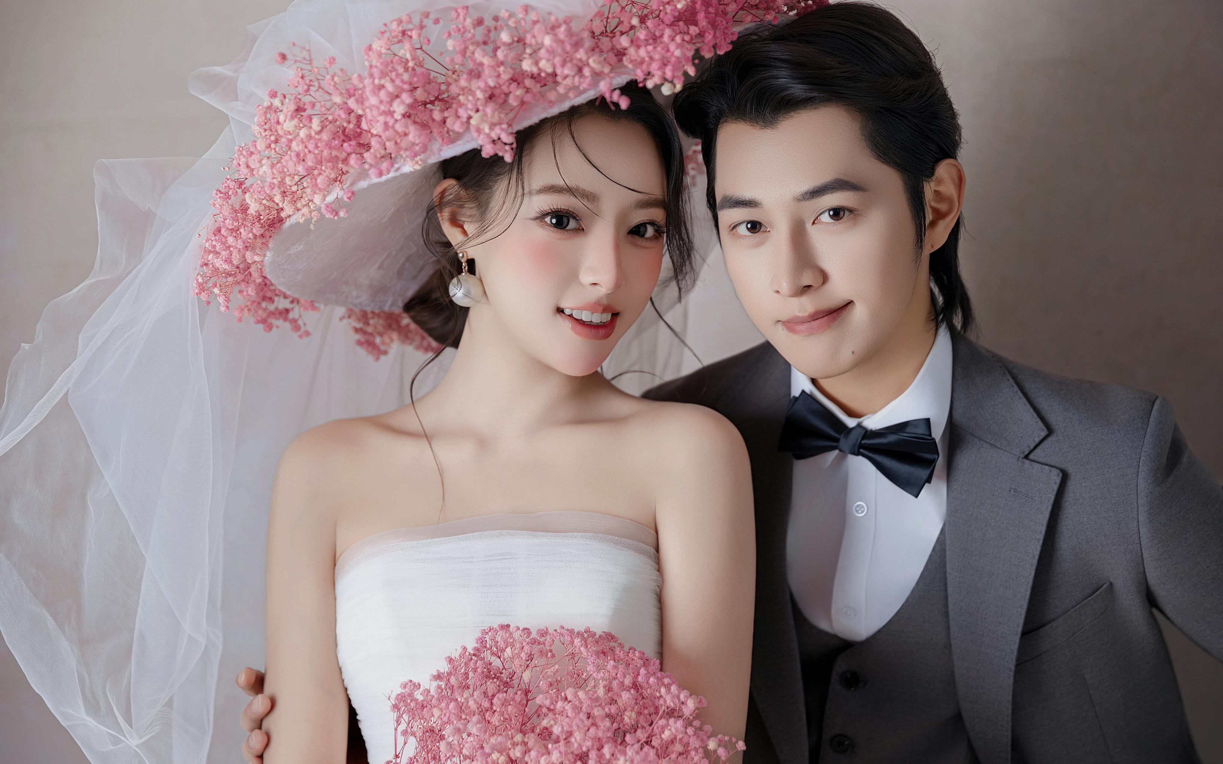 韩系轻氧感油画🌷把少女的甜留在婚纱照里