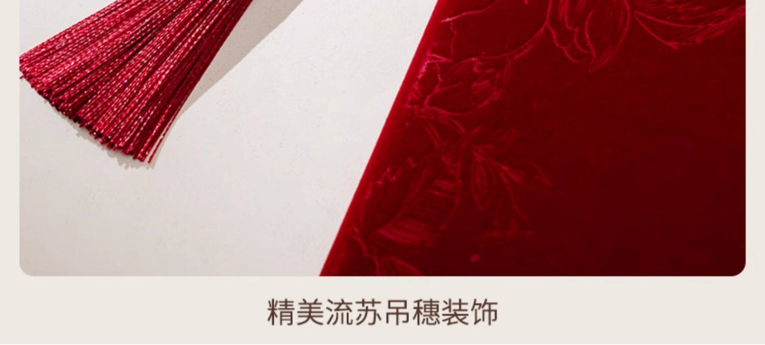 駱易家禮單簽名冊結(jié)婚禮金簿絨面記賬本婚禮嘉賓簽到本喜事人情禮金本