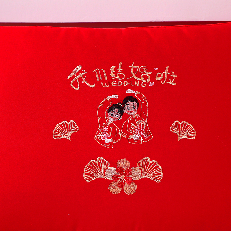 新款大红枕头婚庆枕芯