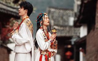 丽江必拍的民族风情·藏族婚纱照