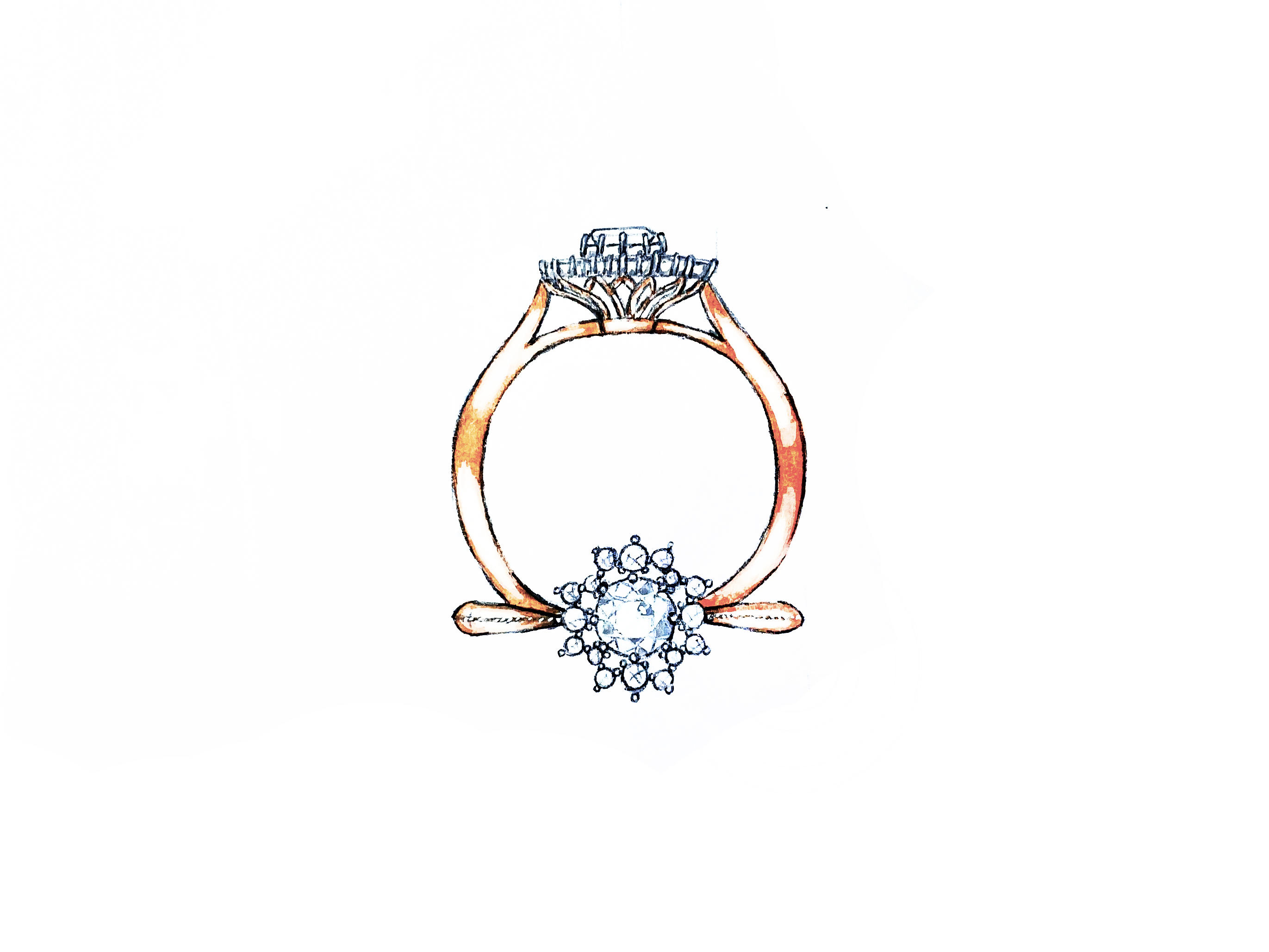 黛西/Daisy 50分18k金订婚求婚钻戒