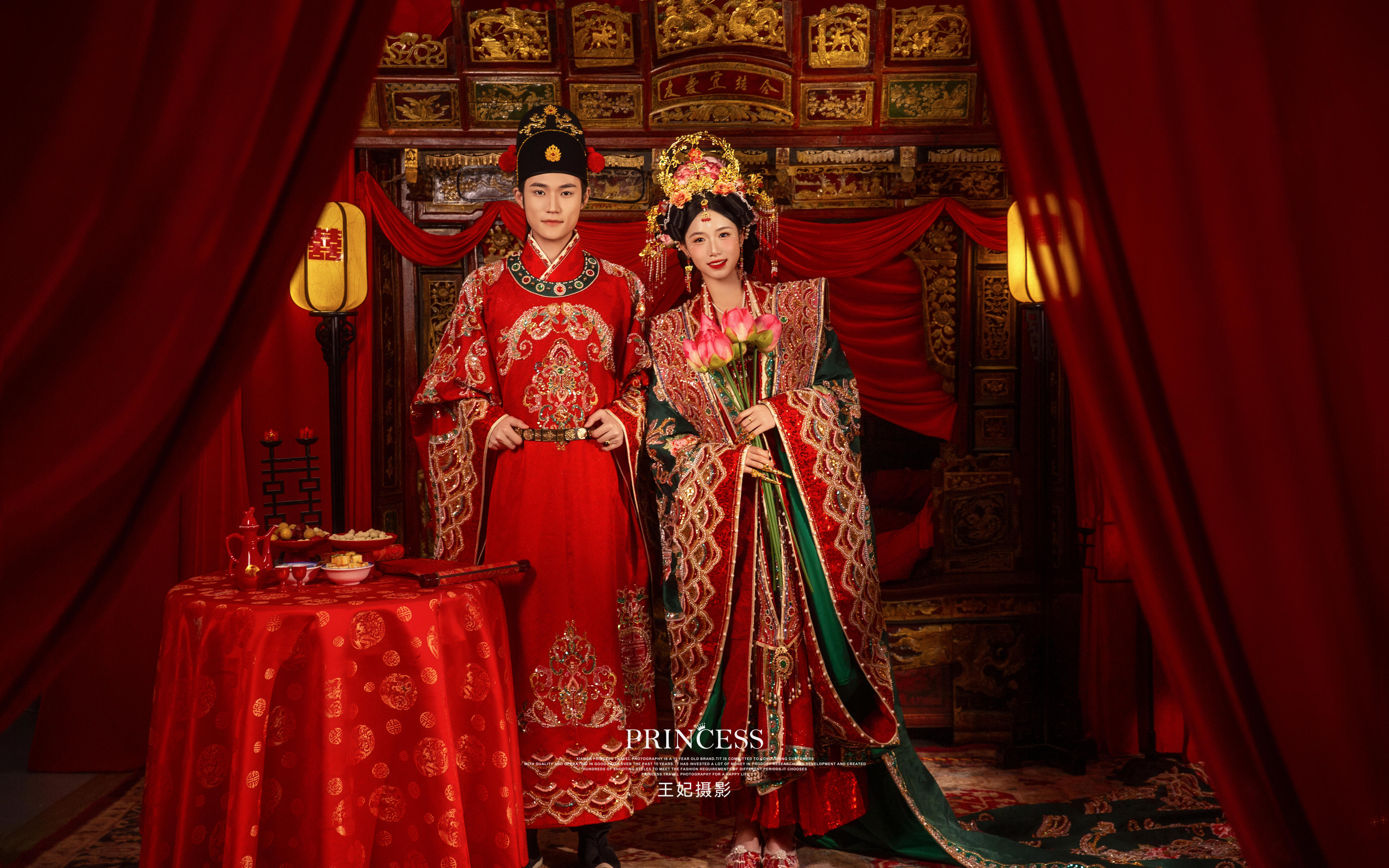 雍容华贵的汉服室内