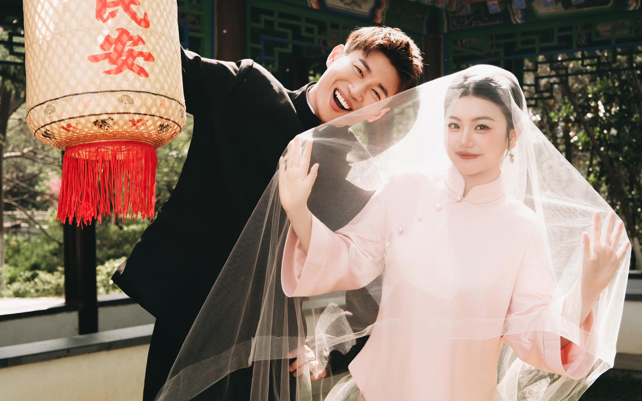 中式园林婚纱照｜属于东方新娘的优雅浪漫