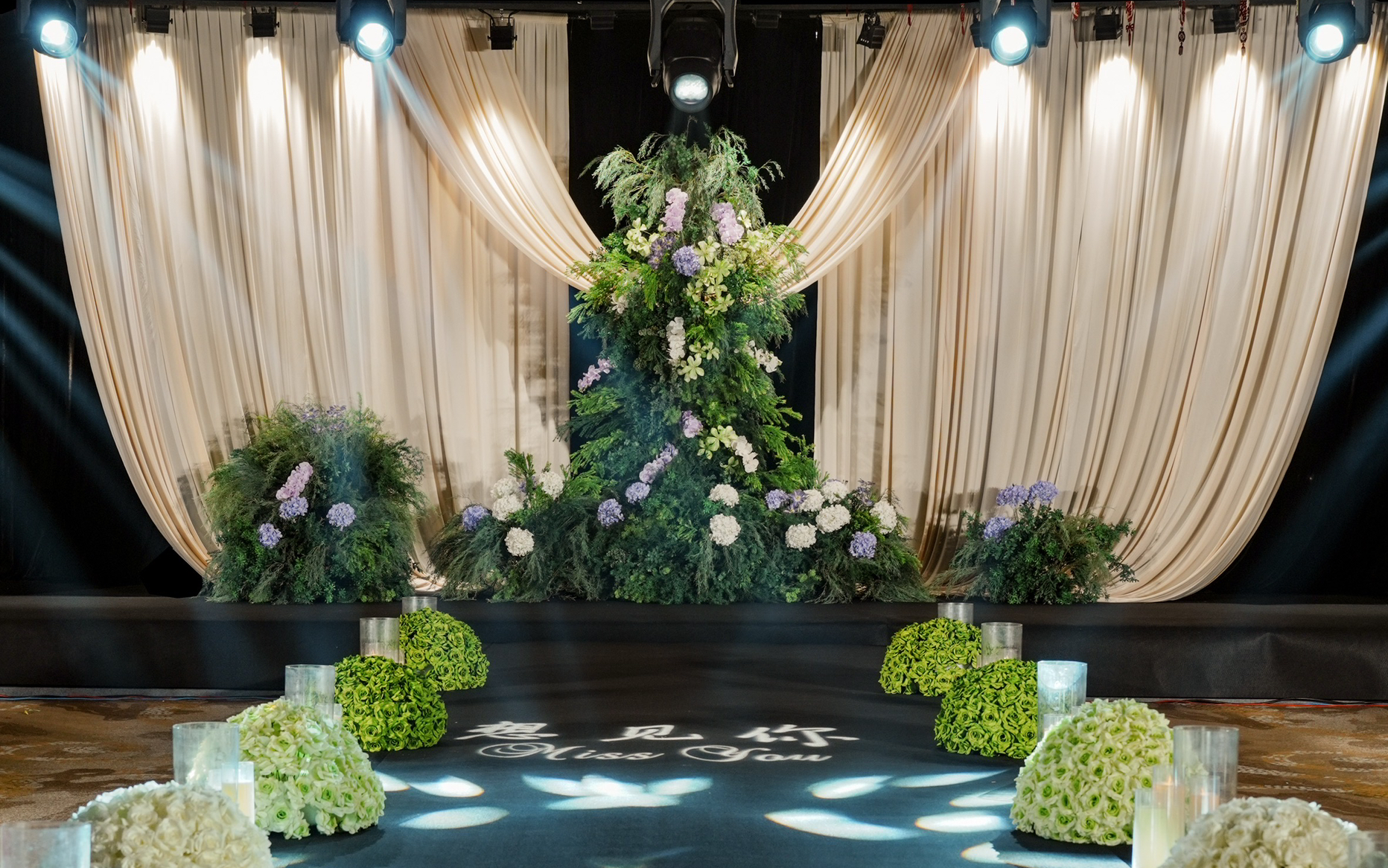 野生感布幔韩系婚礼