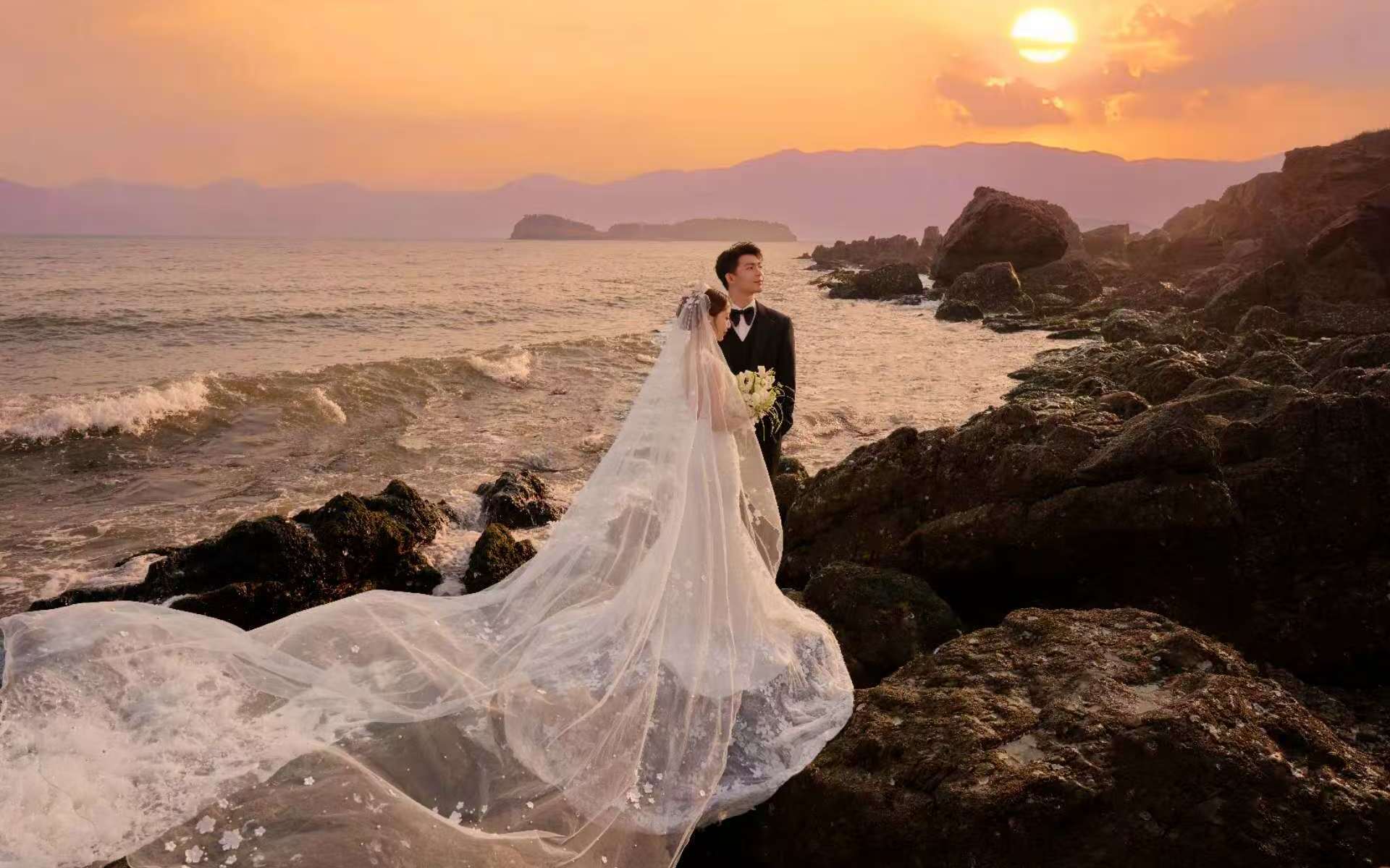 【被海景婚紗照的氛圍感驚艷到】