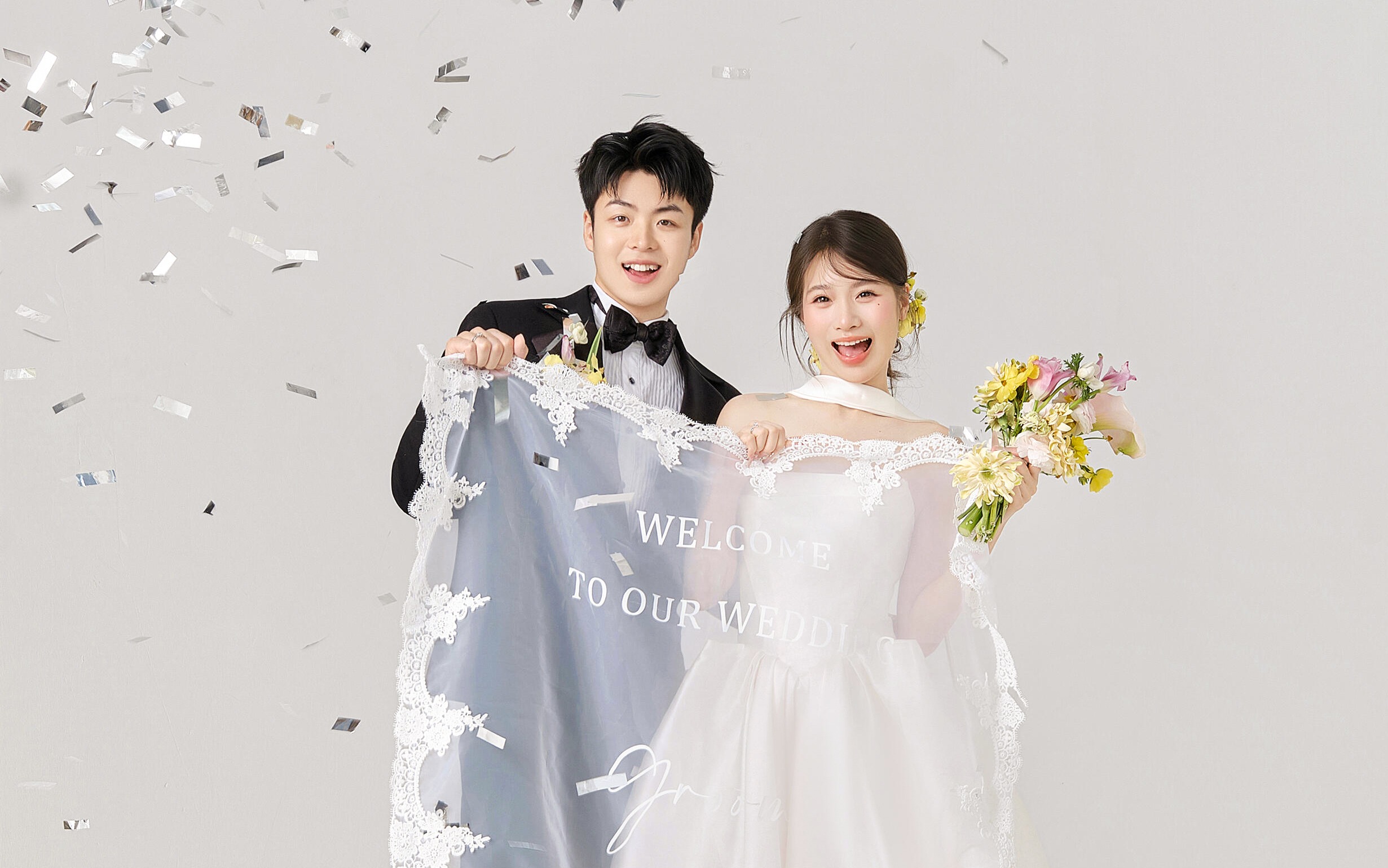 拒绝千篇一律！这组极简韩式婚纱照太有灵气了👰‍