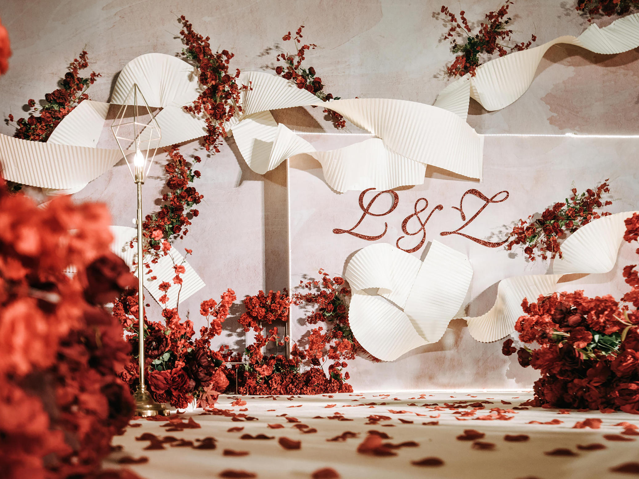 红色个性-泰式风格婚礼现场