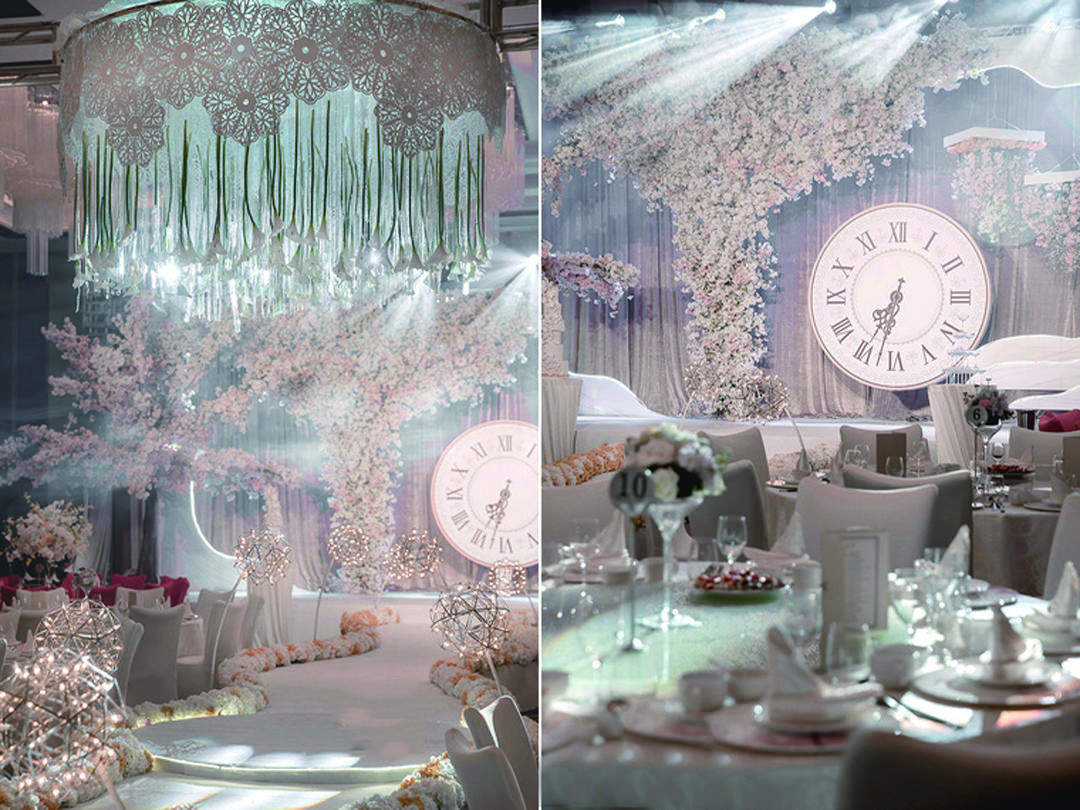 『时光轴』清新 香槟粉主题婚礼