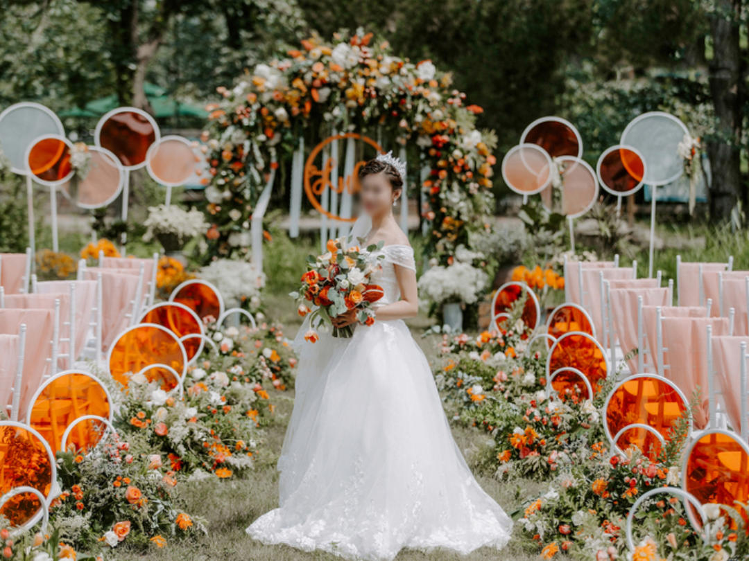 户外系|特价含四大黄橙色简约清新婚礼·千寻纪婚礼