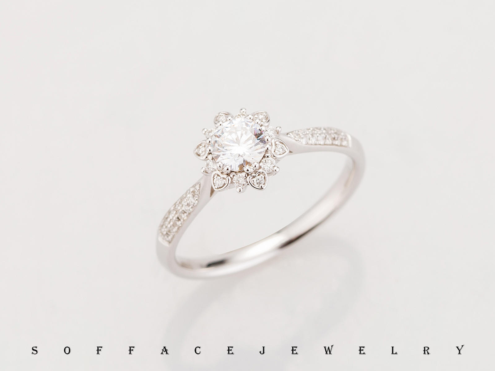 索菲斯|设计款结婚钻戒|守望