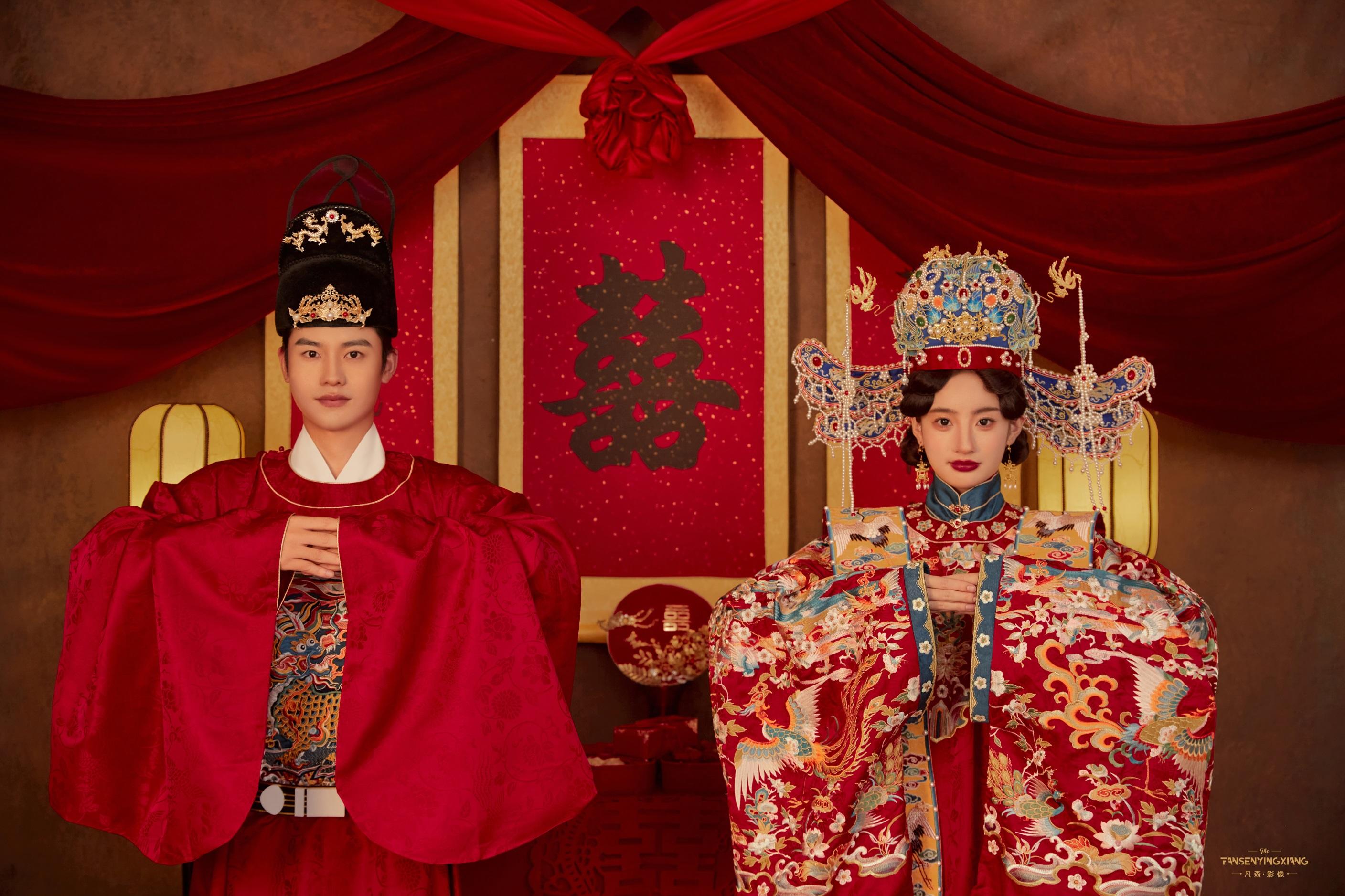 中式明制汉服婚纱照