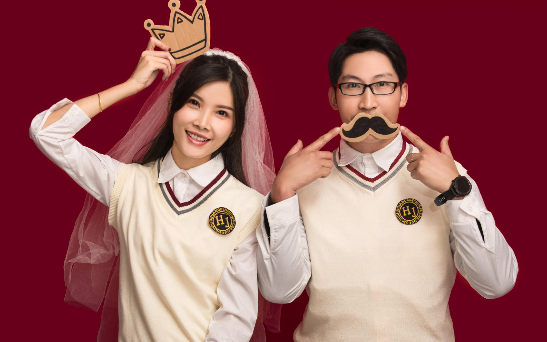 最美结婚登记照/证件照  服装+化妆造型