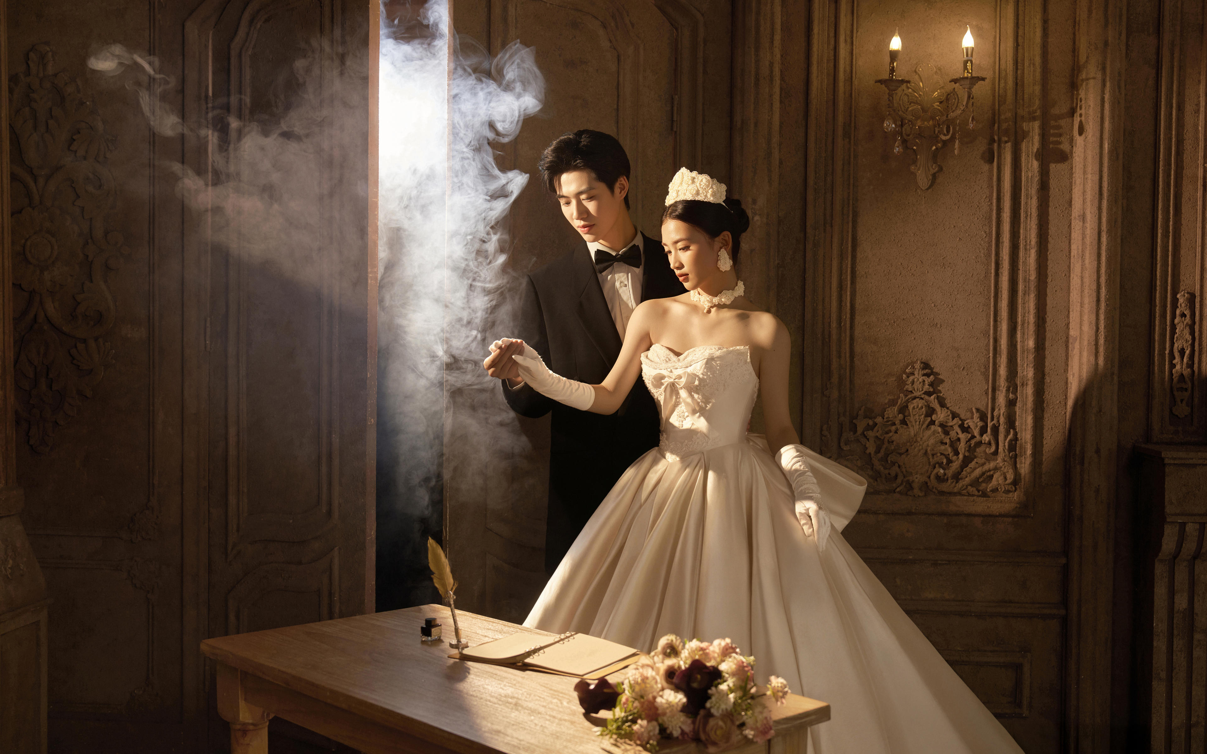 復(fù)古油畫婚紗照?每一幀都是電影般的浪漫