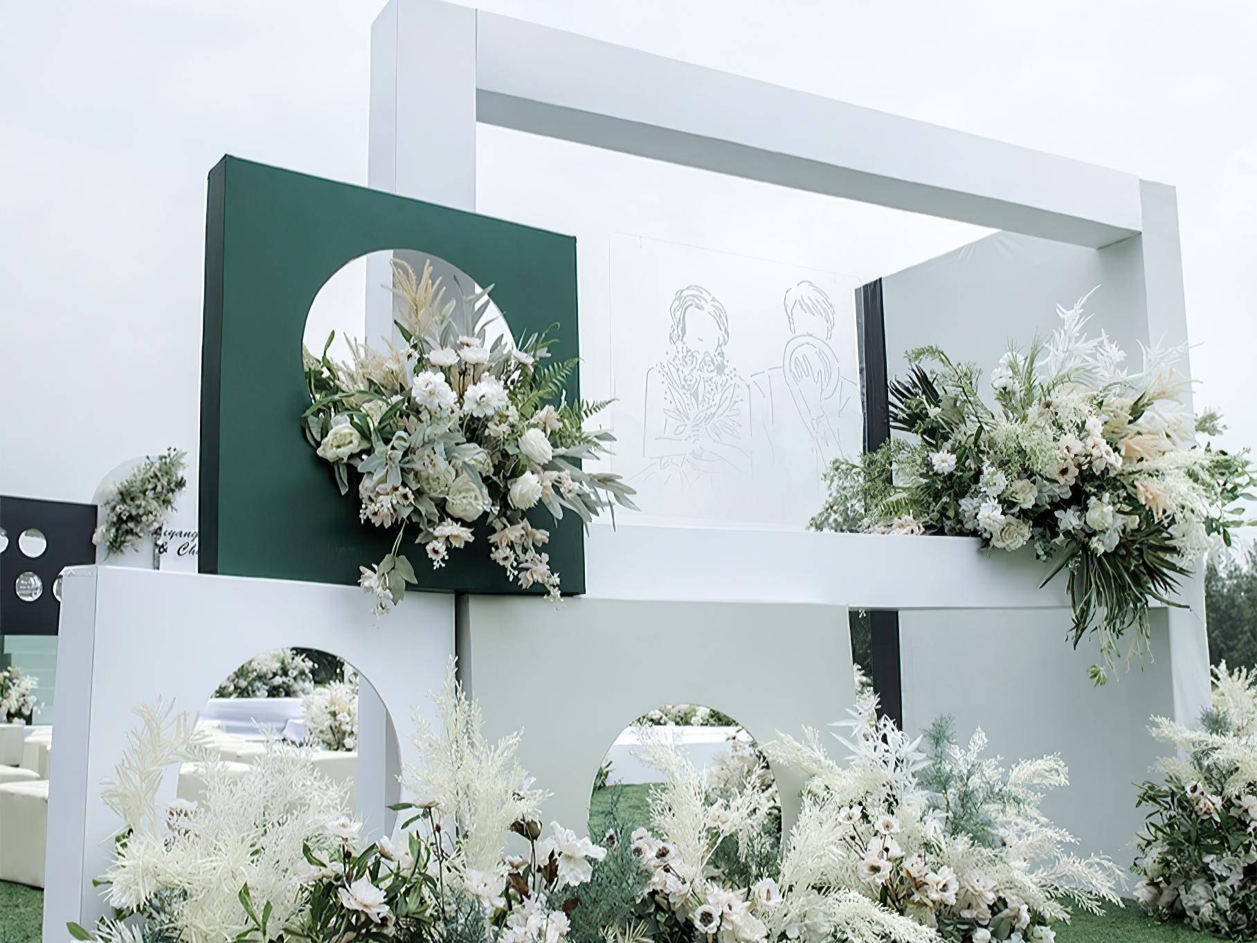 50-80人小型婚礼 静谧花园草坪婚礼送首席四大