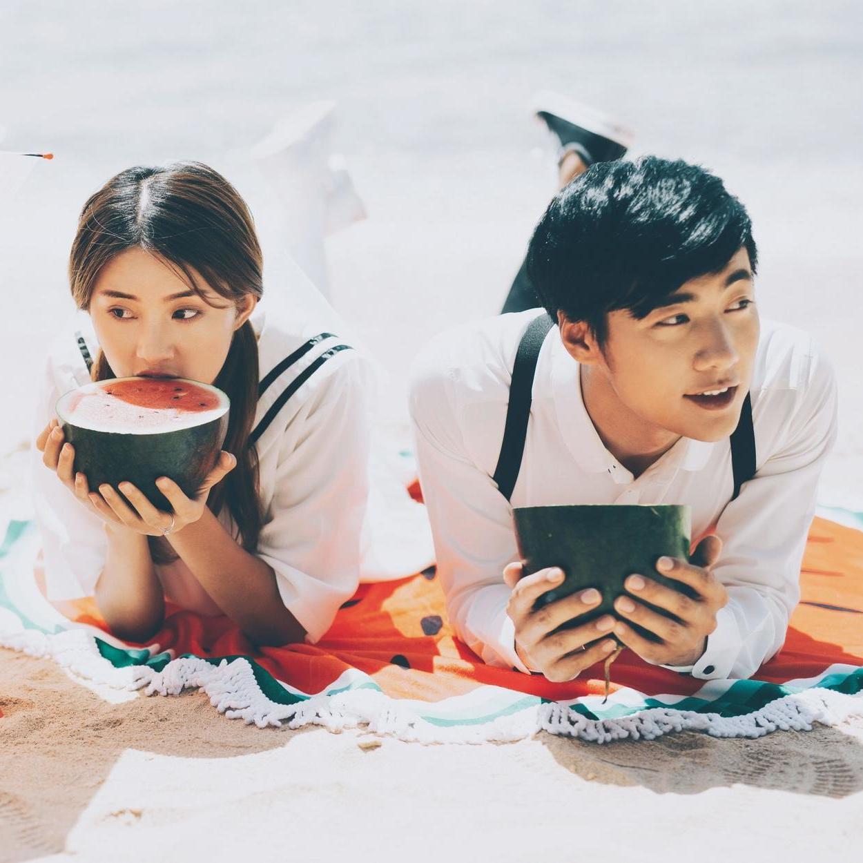 夏季主题西瓜分你一半，甜蜜给我一半