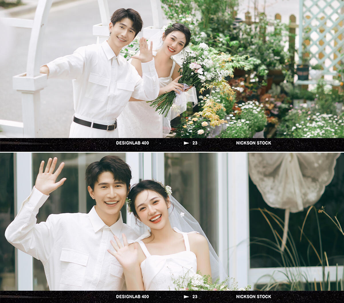 超度超标💯的韩系街拍小清新婚纱照必拍