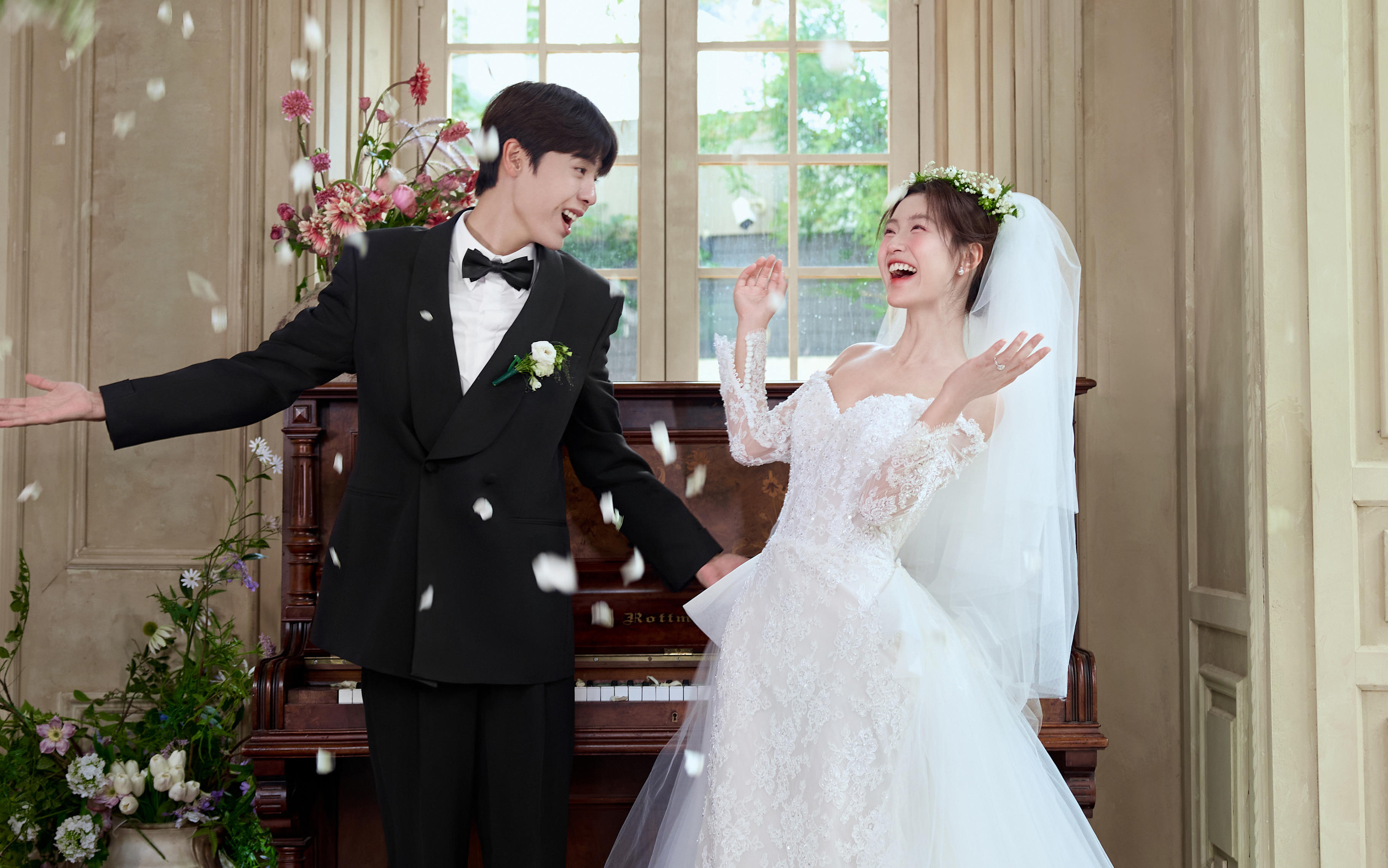 浪漫法式婚紗照??給你數(shù)不盡的滿天星