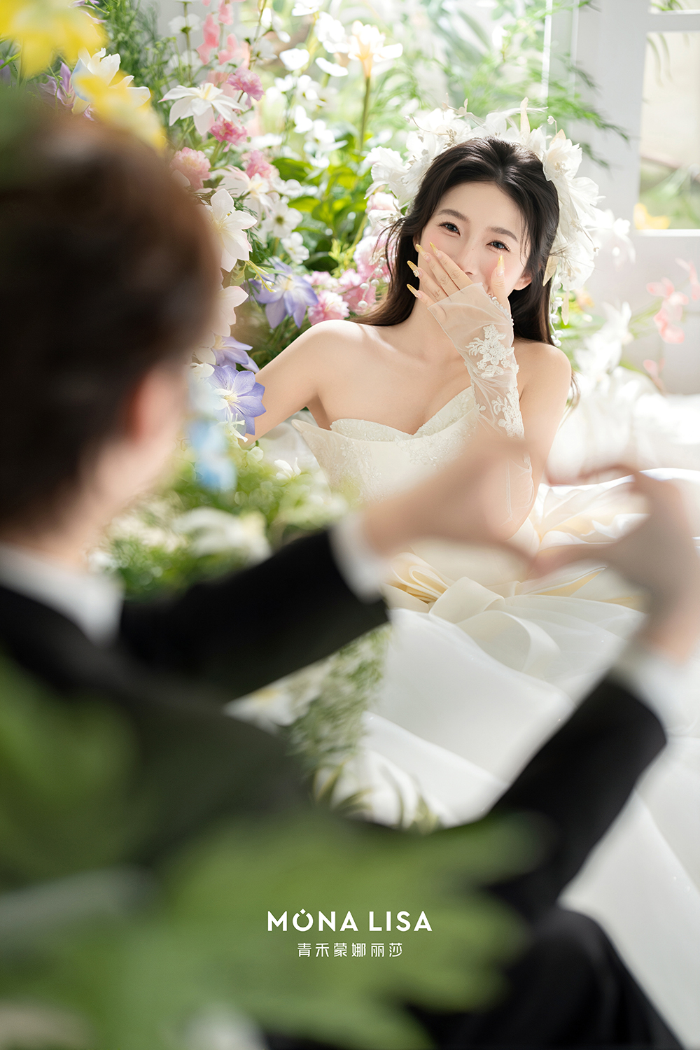 少女心爆棚的梦幻花海婚纱照｜高级与纯爱