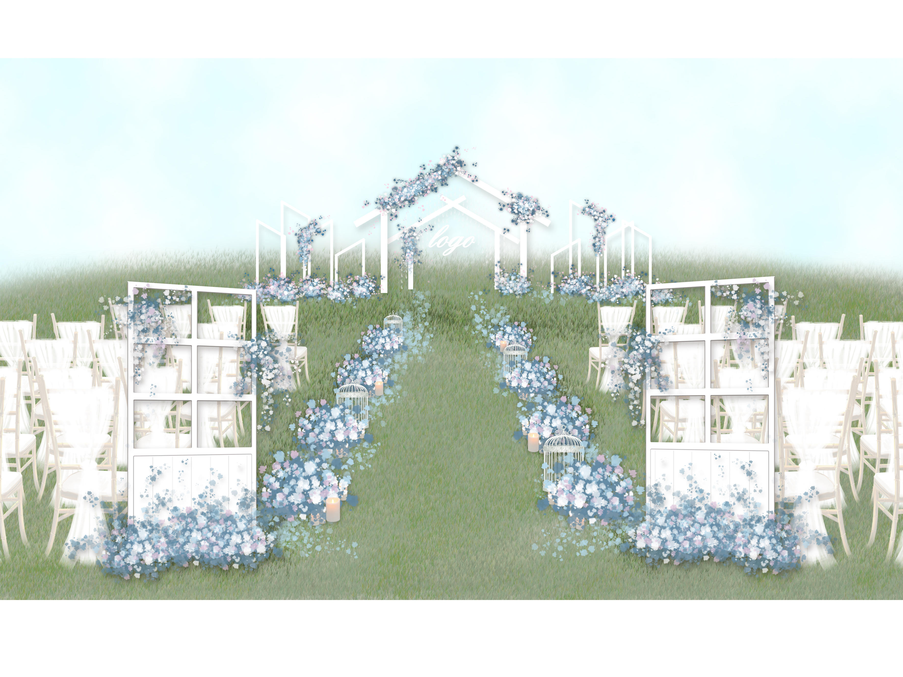 私人定制户外婚礼 小清新 婚礼场景「且听风吟」